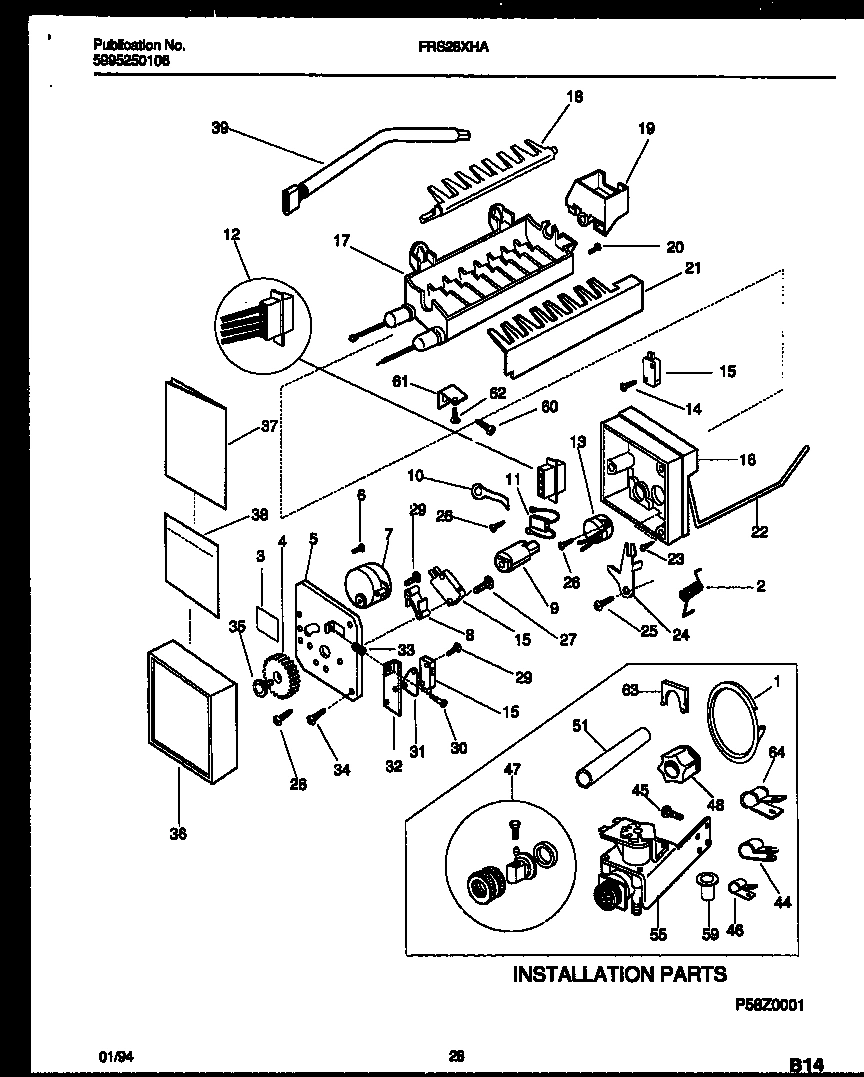 15 - ICE MAKER AND INSTALLATION PARTS