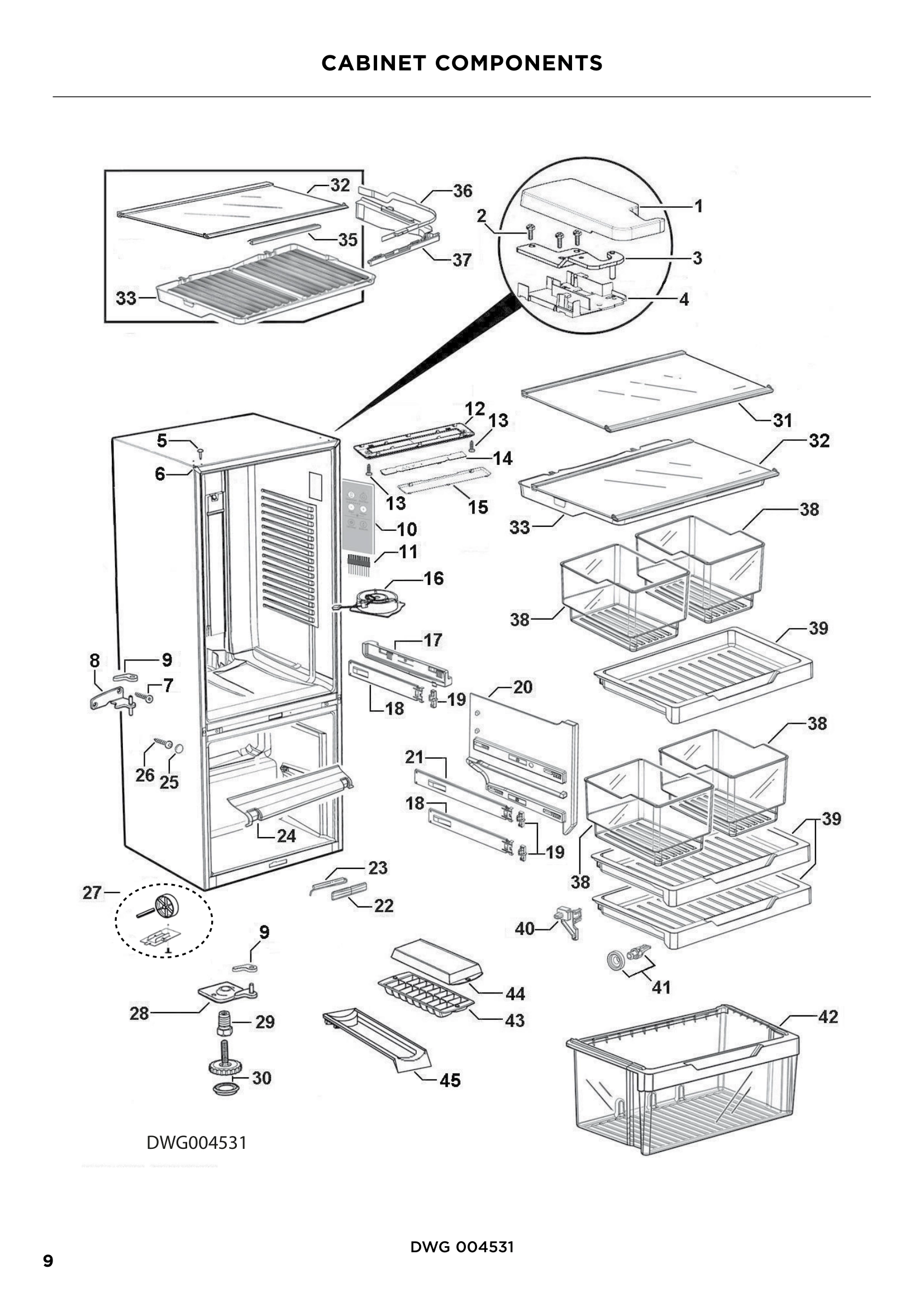 CABINET COMPONENTS