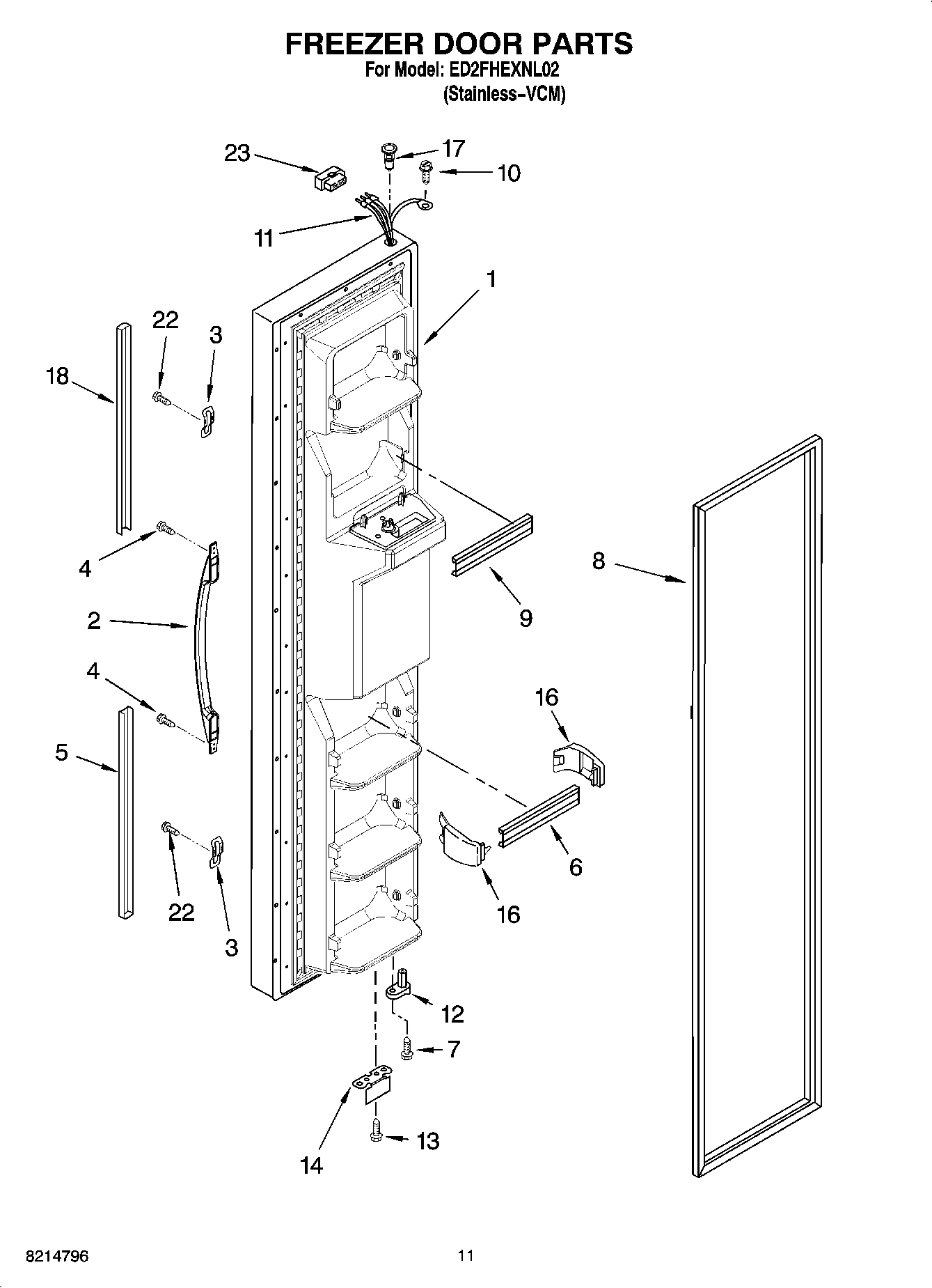 07 - FREEZER DOOR PARTS