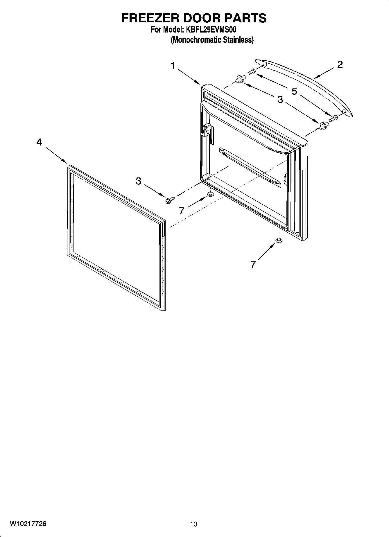 07 - FREEZER DOOR PARTS