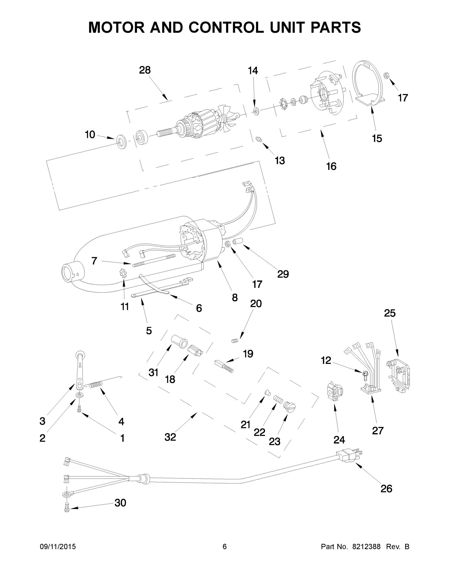 04 - MOTOR AND CONTROL UNIT PARTS