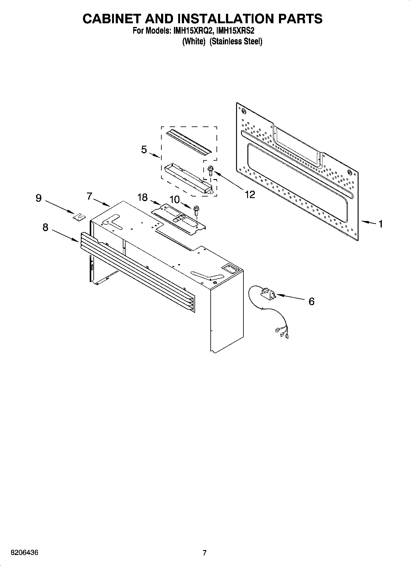 06 - CABINET AND INSTALLATION PARTS