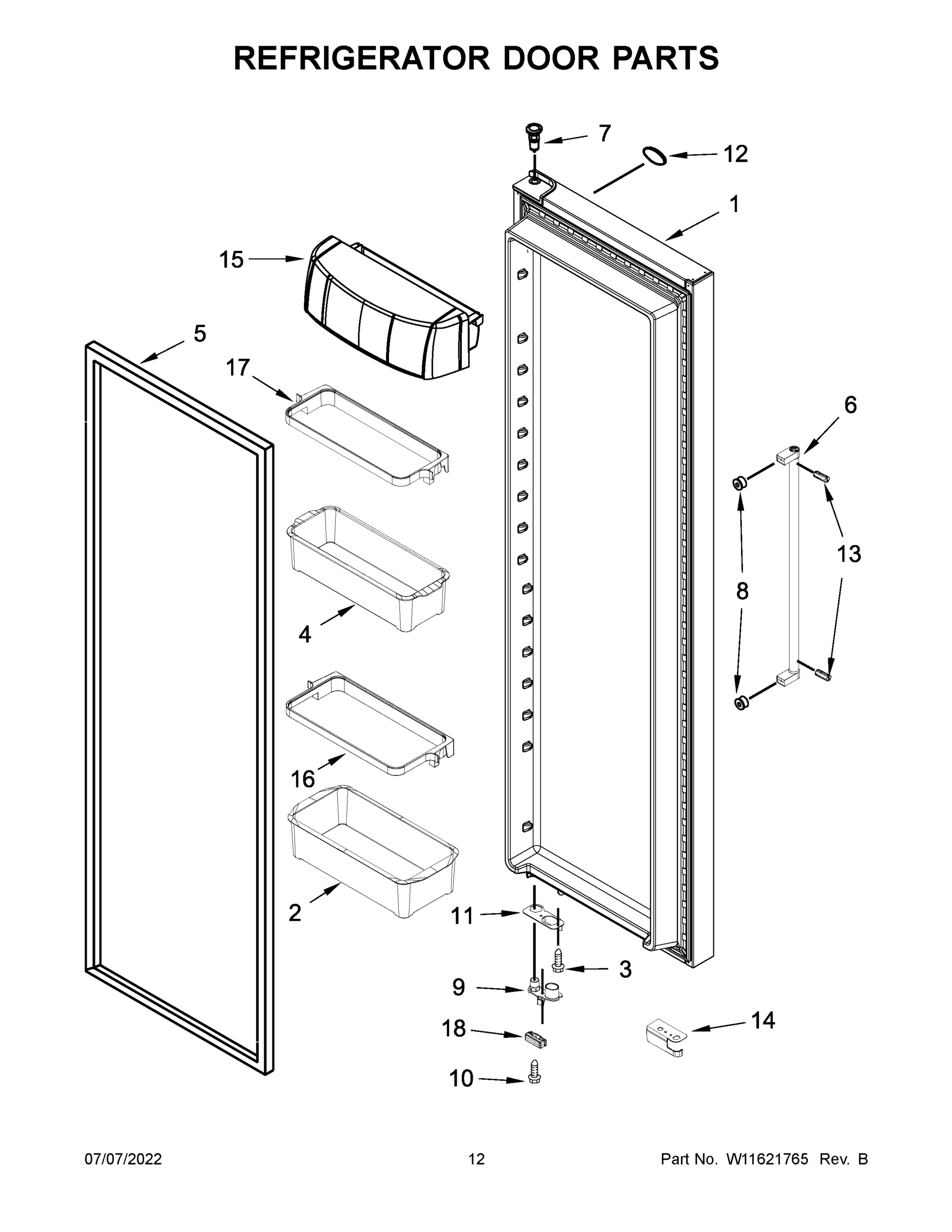 07 - REFRIGERATOR DOOR PARTS