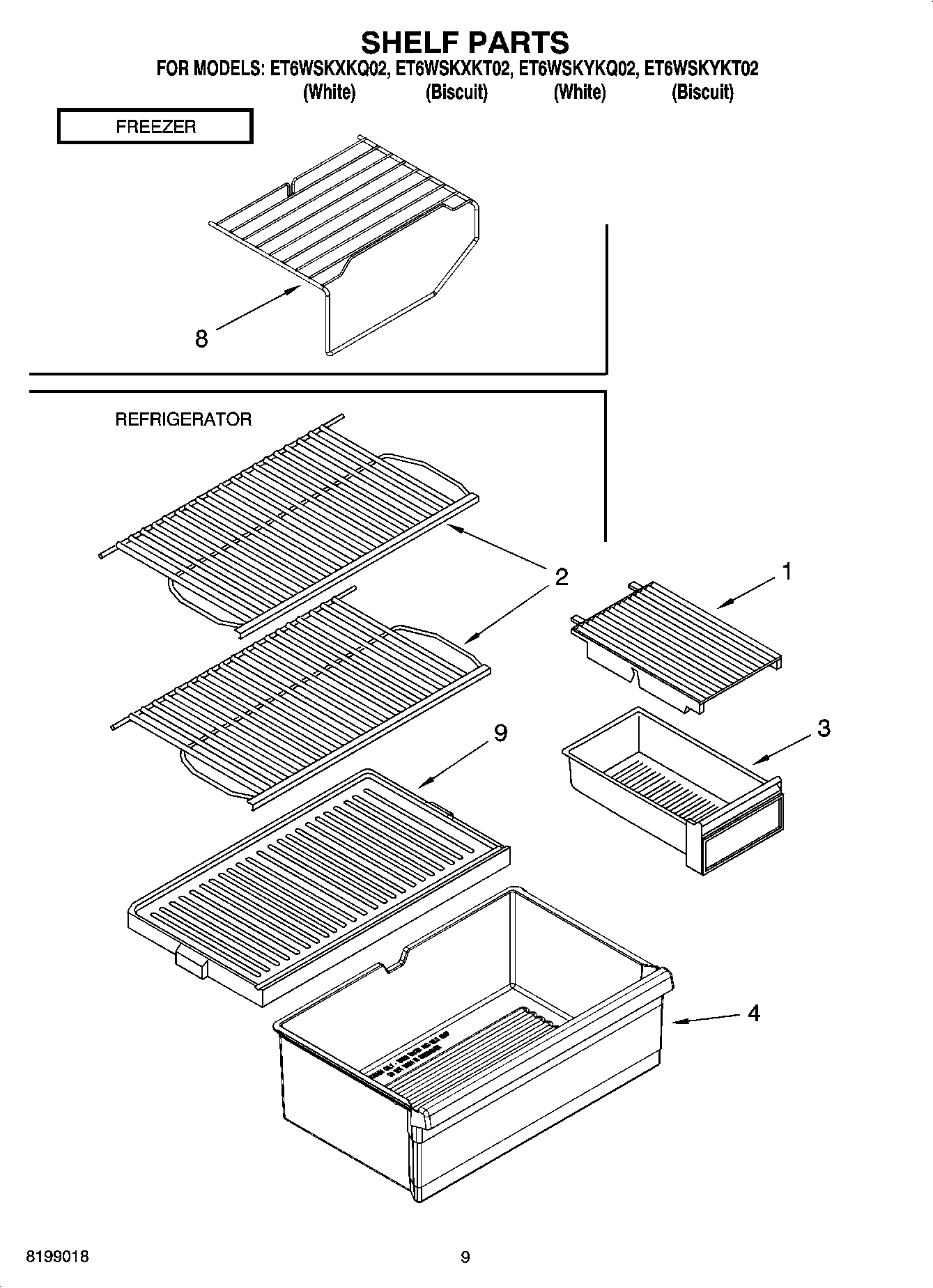 05 - SHELF PARTS, OPTIONAL PARTS