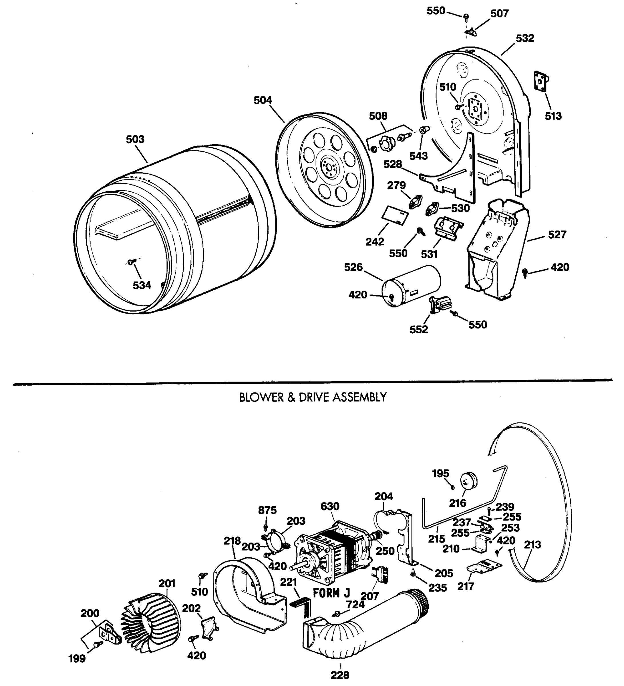 BLOWER & DRIVE ASSEMBLY