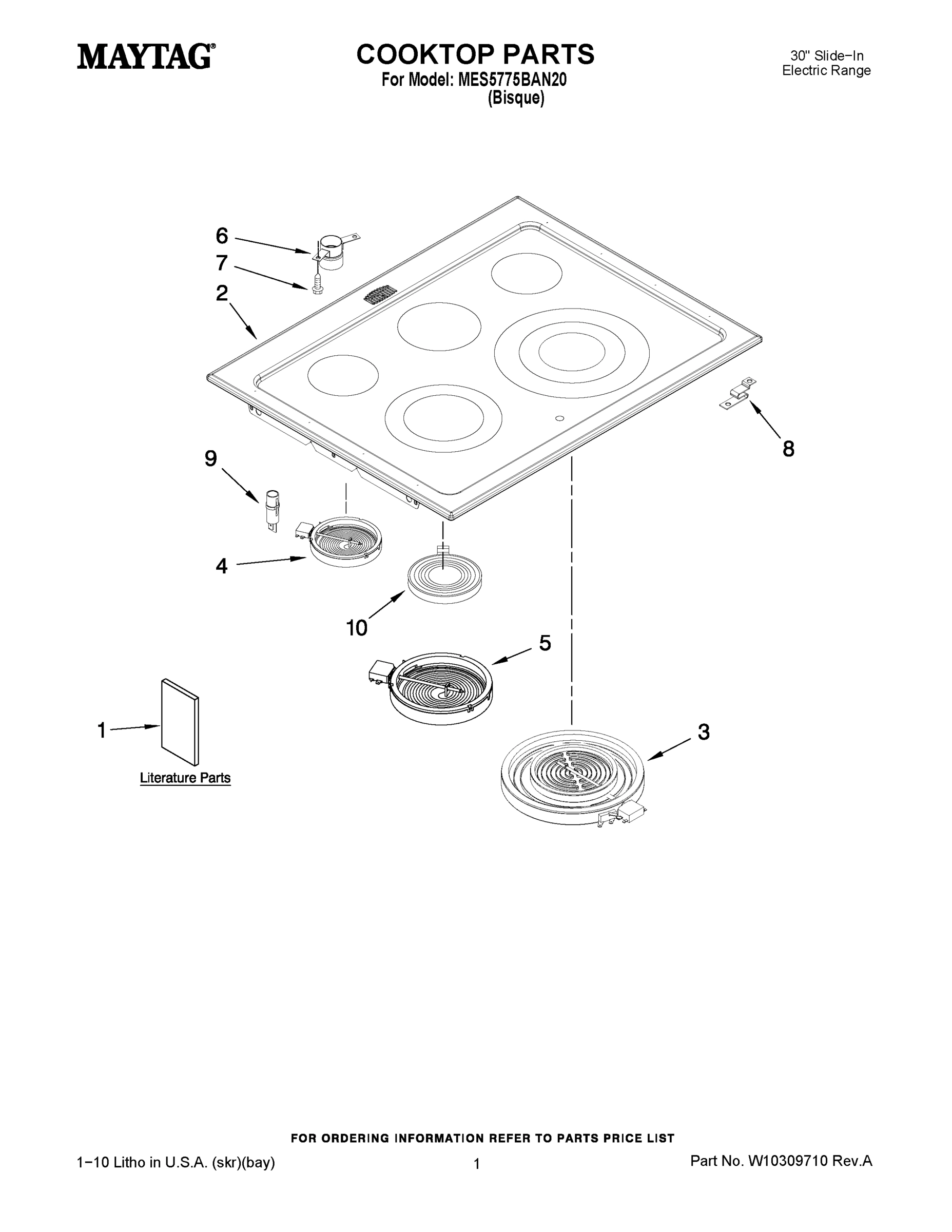 01 - COOKTOP PARTS