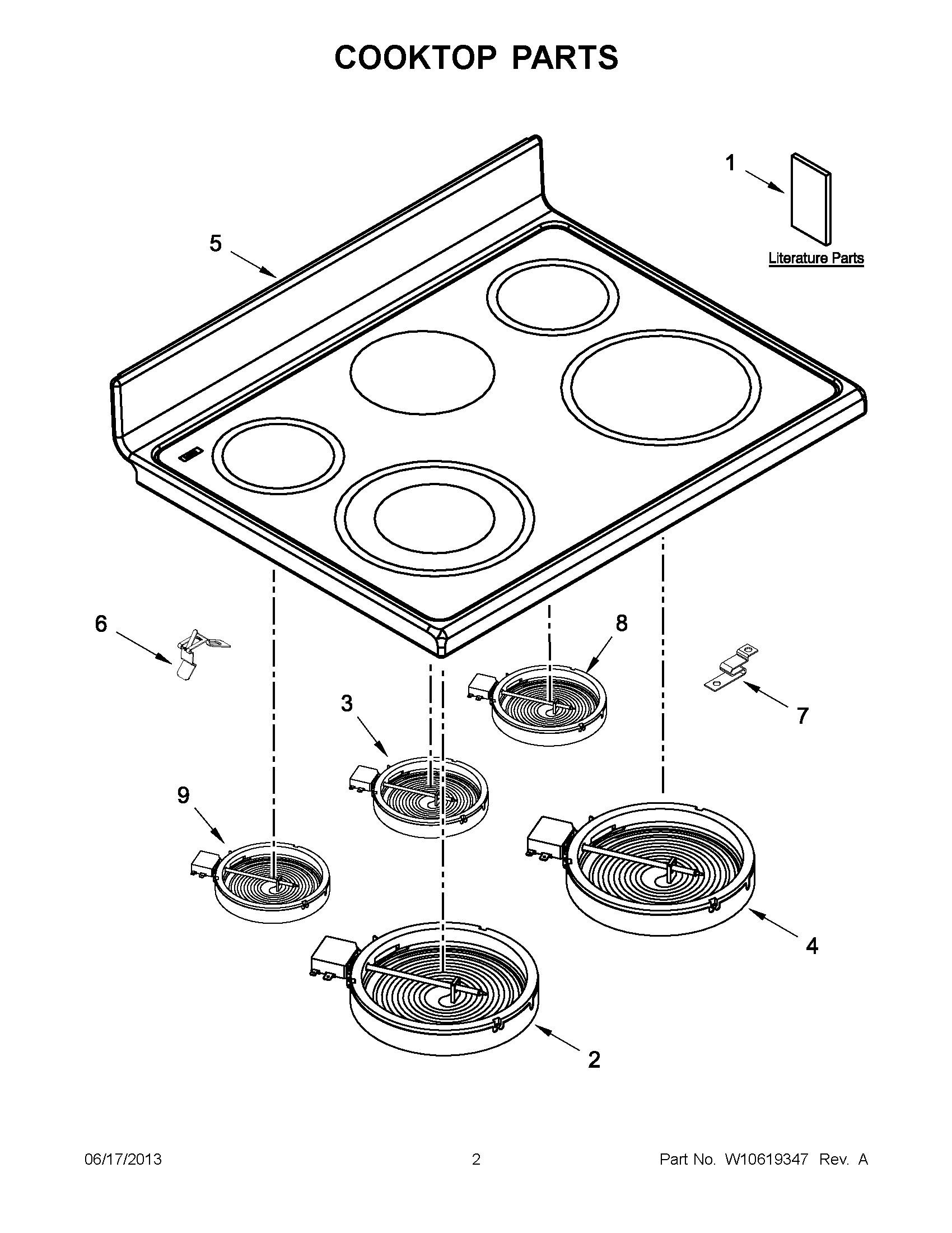 01 - COOKTOP PARTS