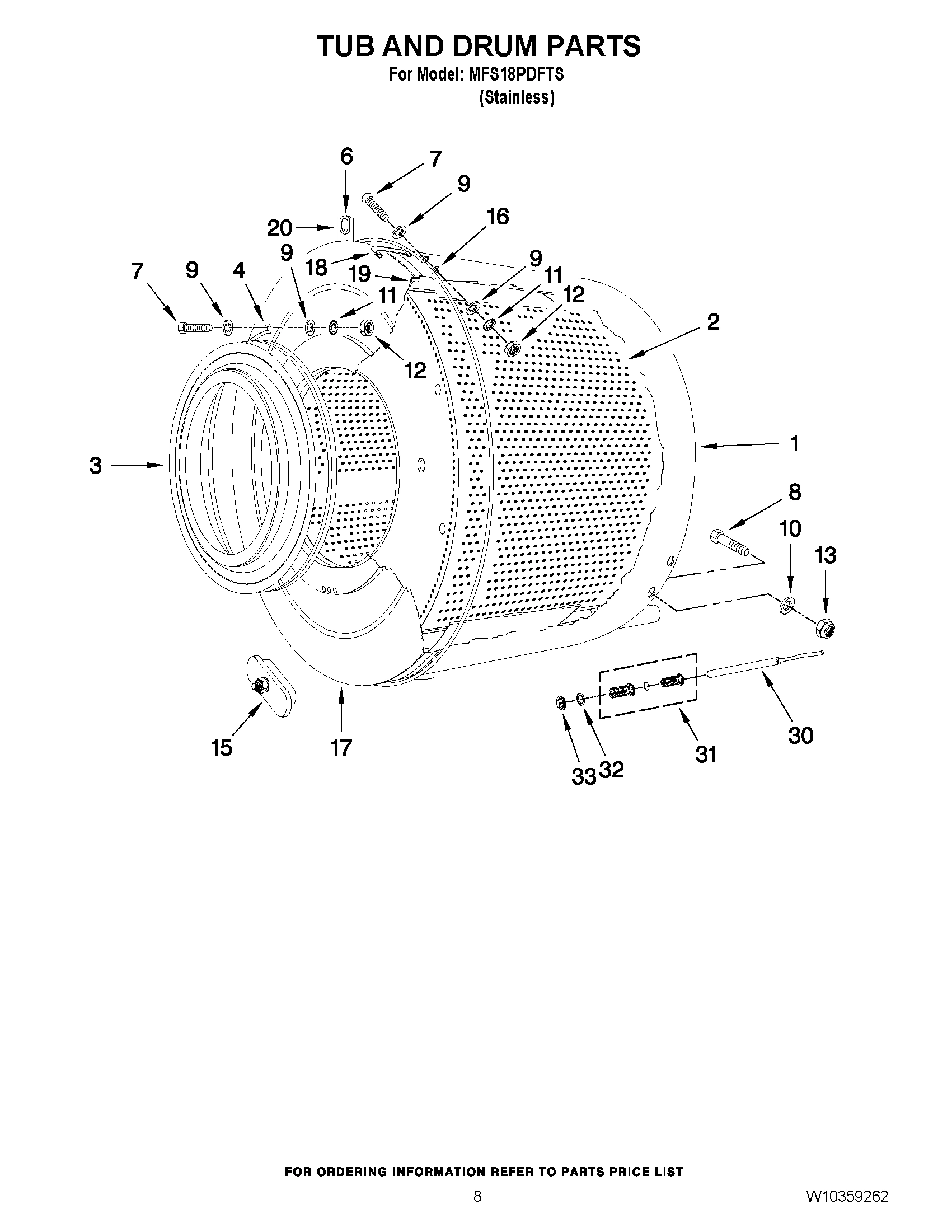 07 - TUB AND DRUM PARTS