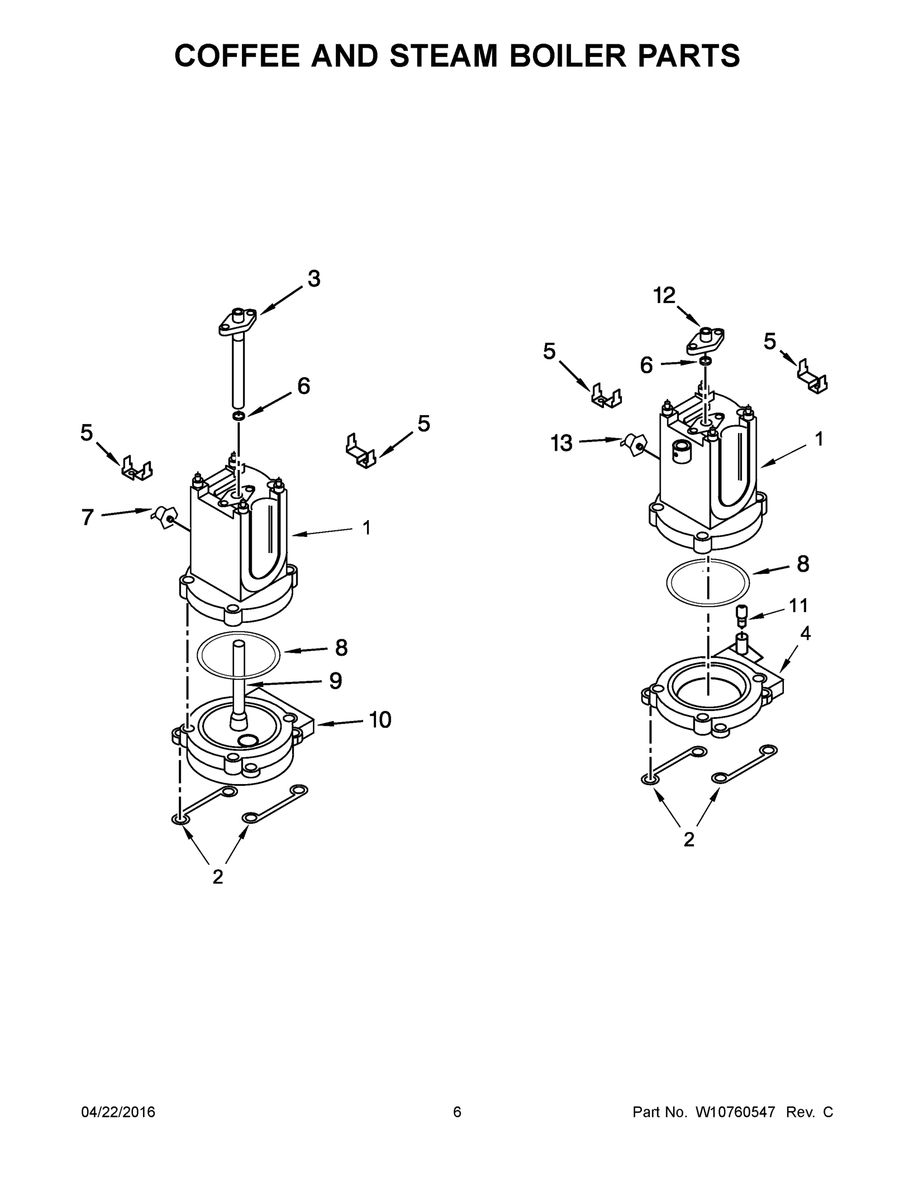 04 - COFFEE AND STEAM BOILER PARTS