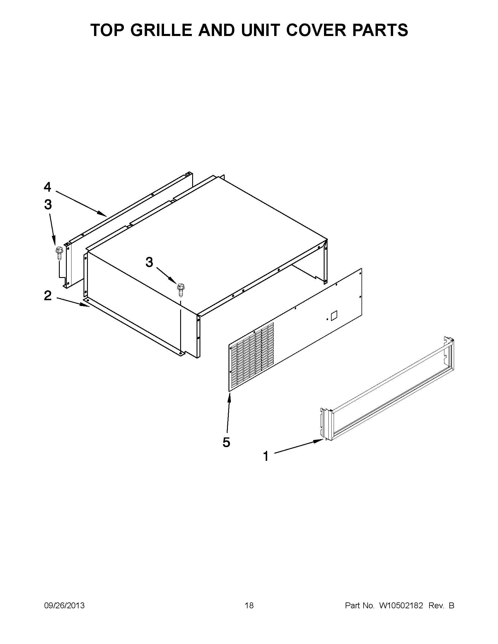 10 - TOP GRILLE AND UNIT COVER PARTS
