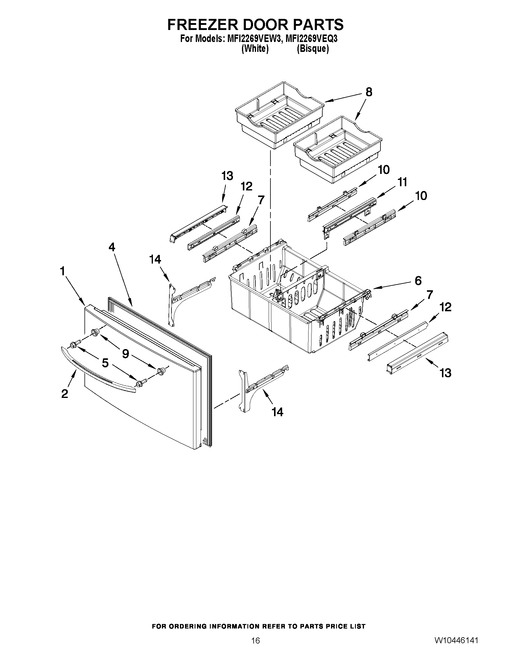 09 - FREEZER DOOR PARTS
