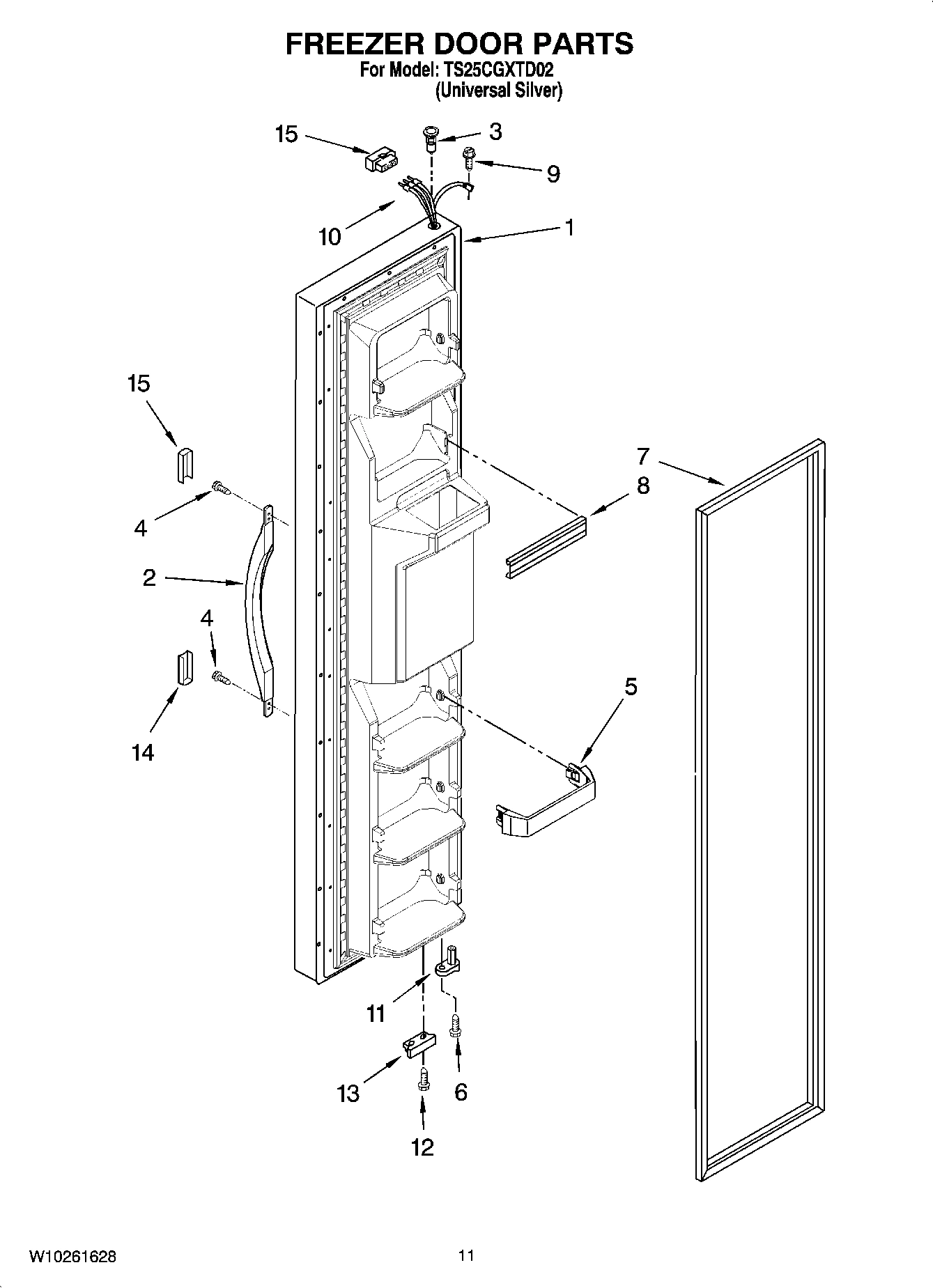 07 - FREEZER DOOR PARTS