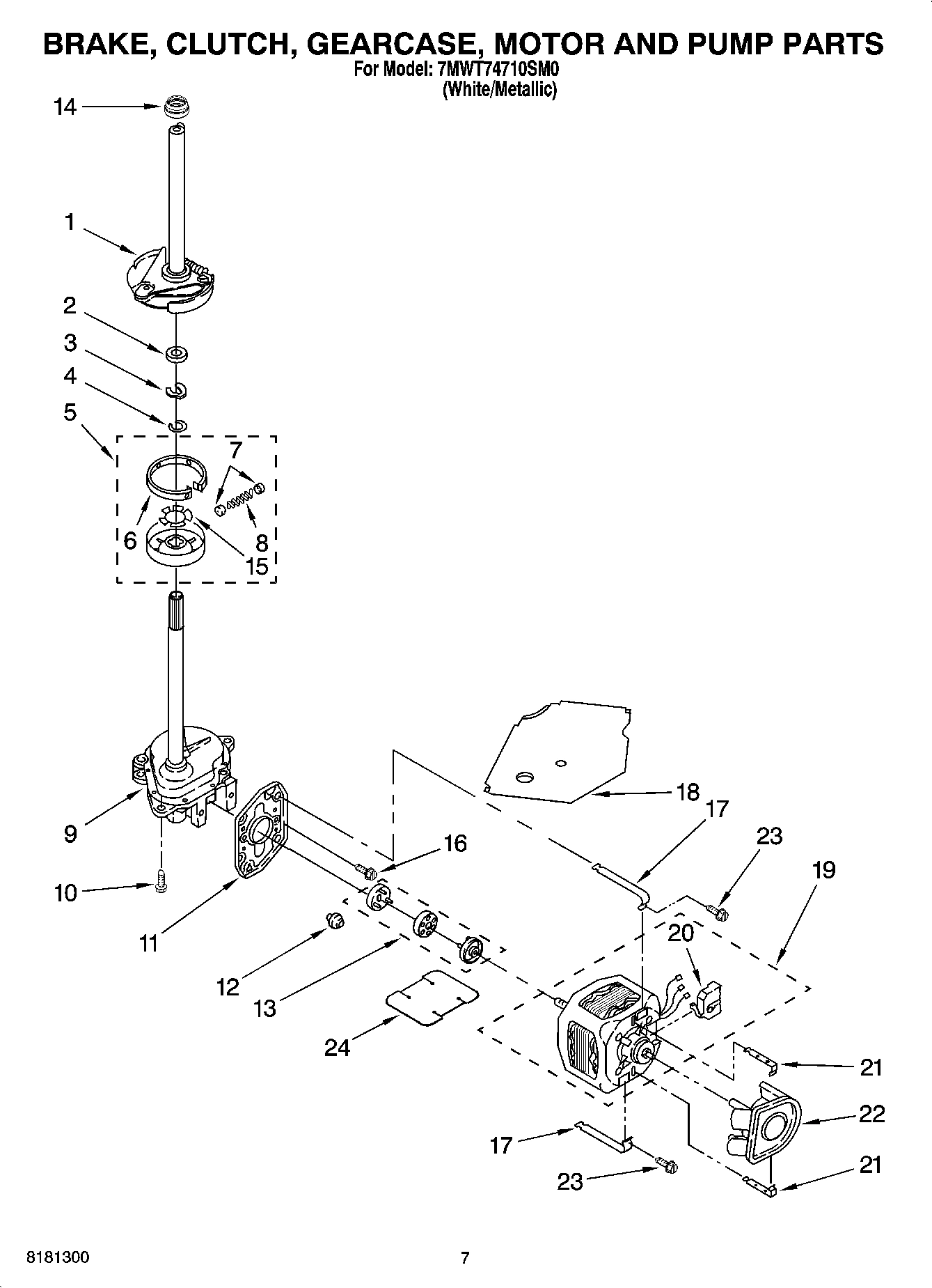 04 - BRAKE, CLUTCH, GEARCASE, MOTOR AND PUMP PARTS