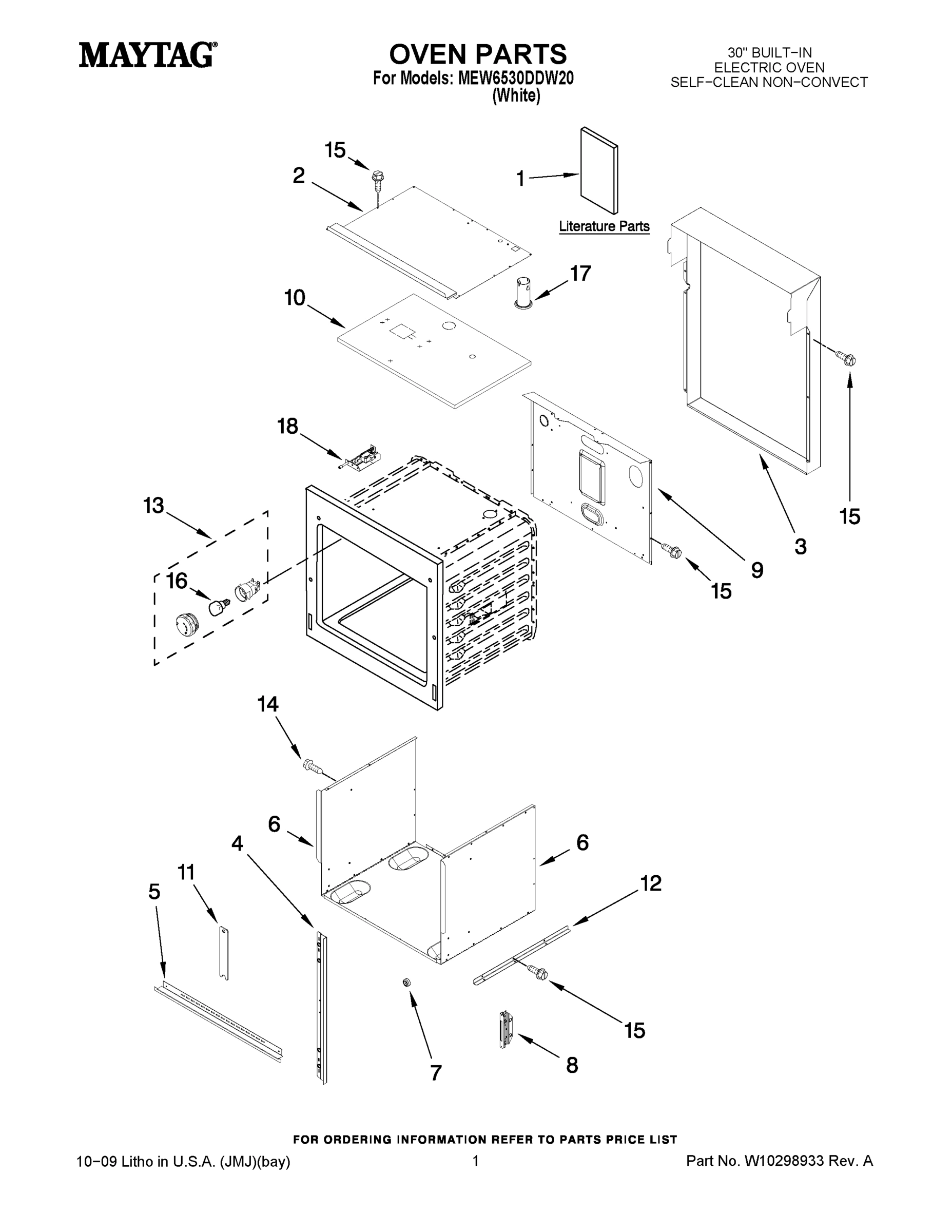 01 - OVEN PARTS