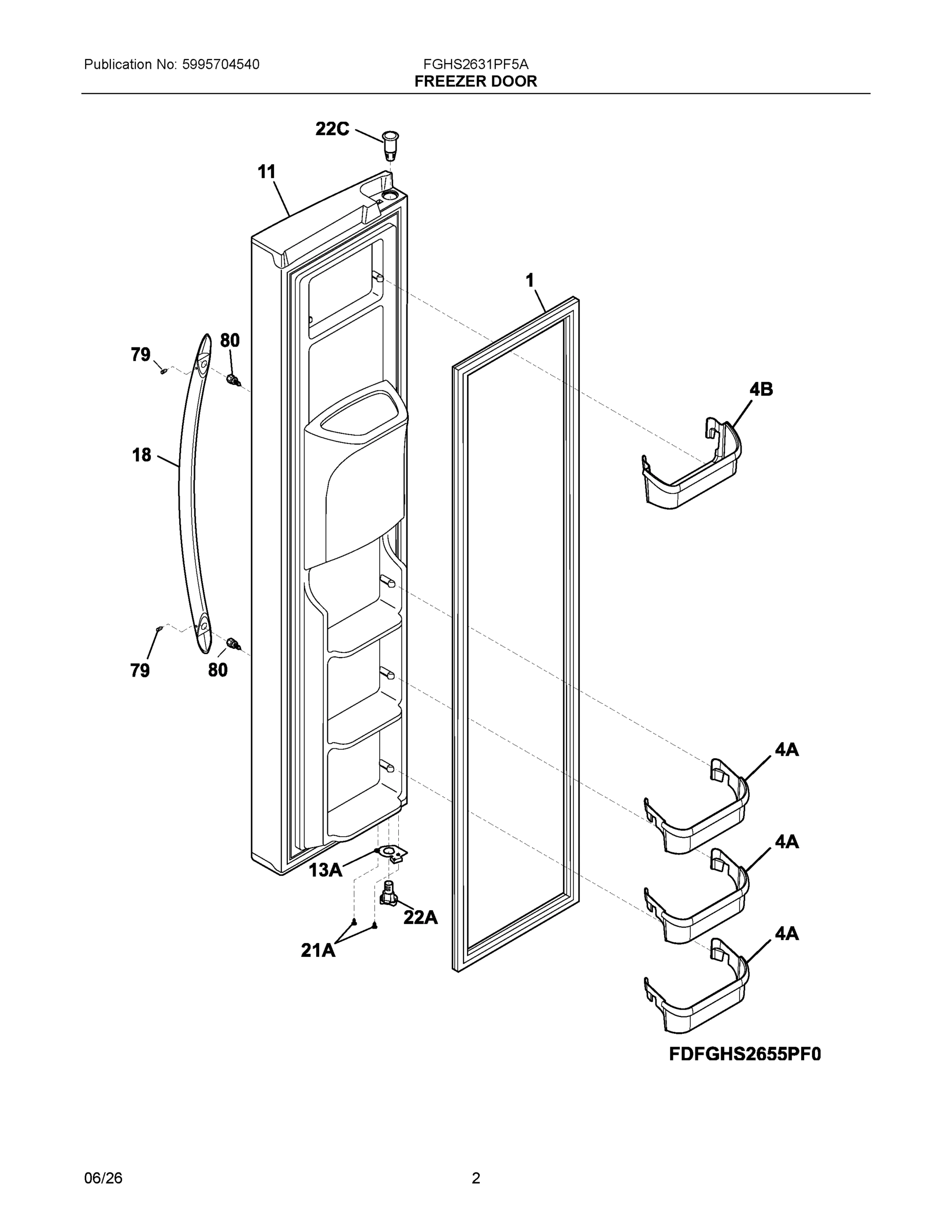 02 - FREEZER DOOR