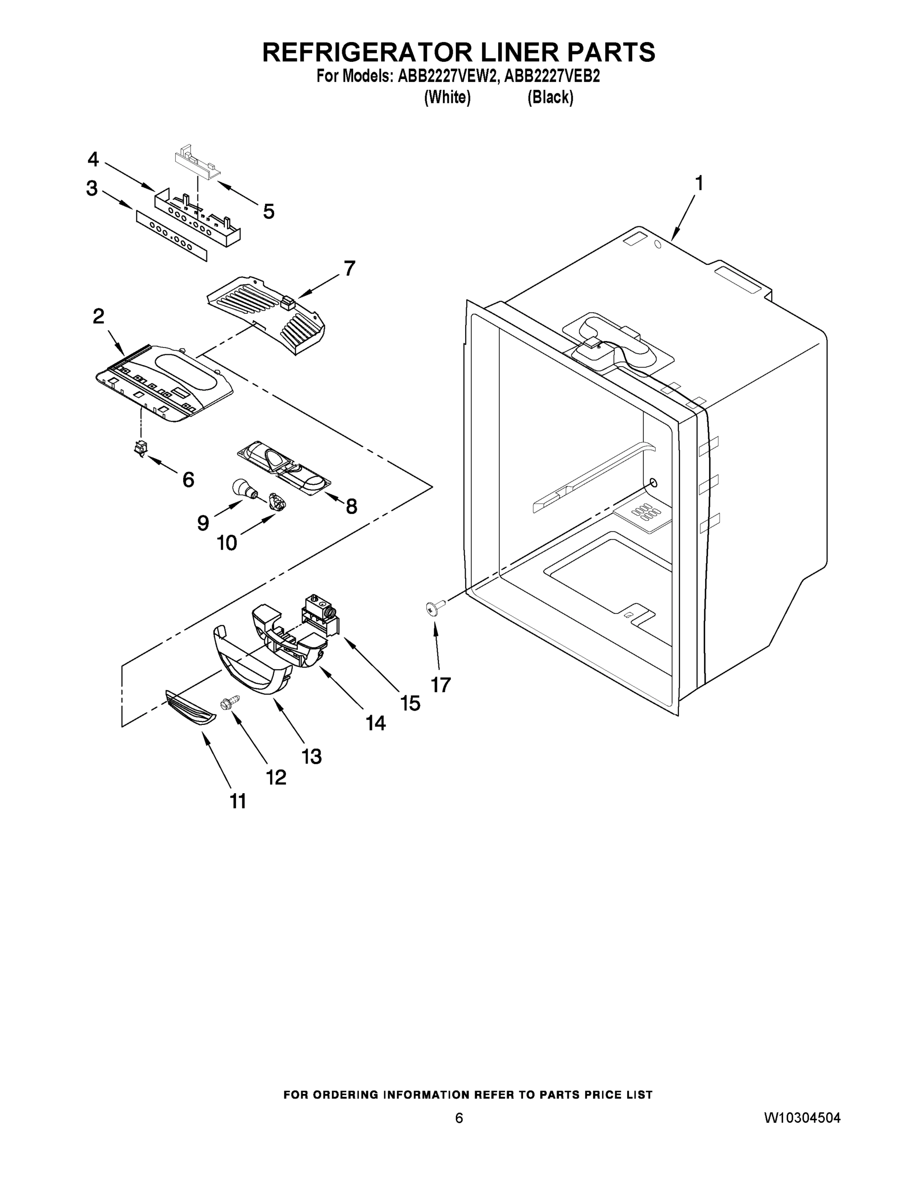 04 - REFRIGERATOR LINER PARTS