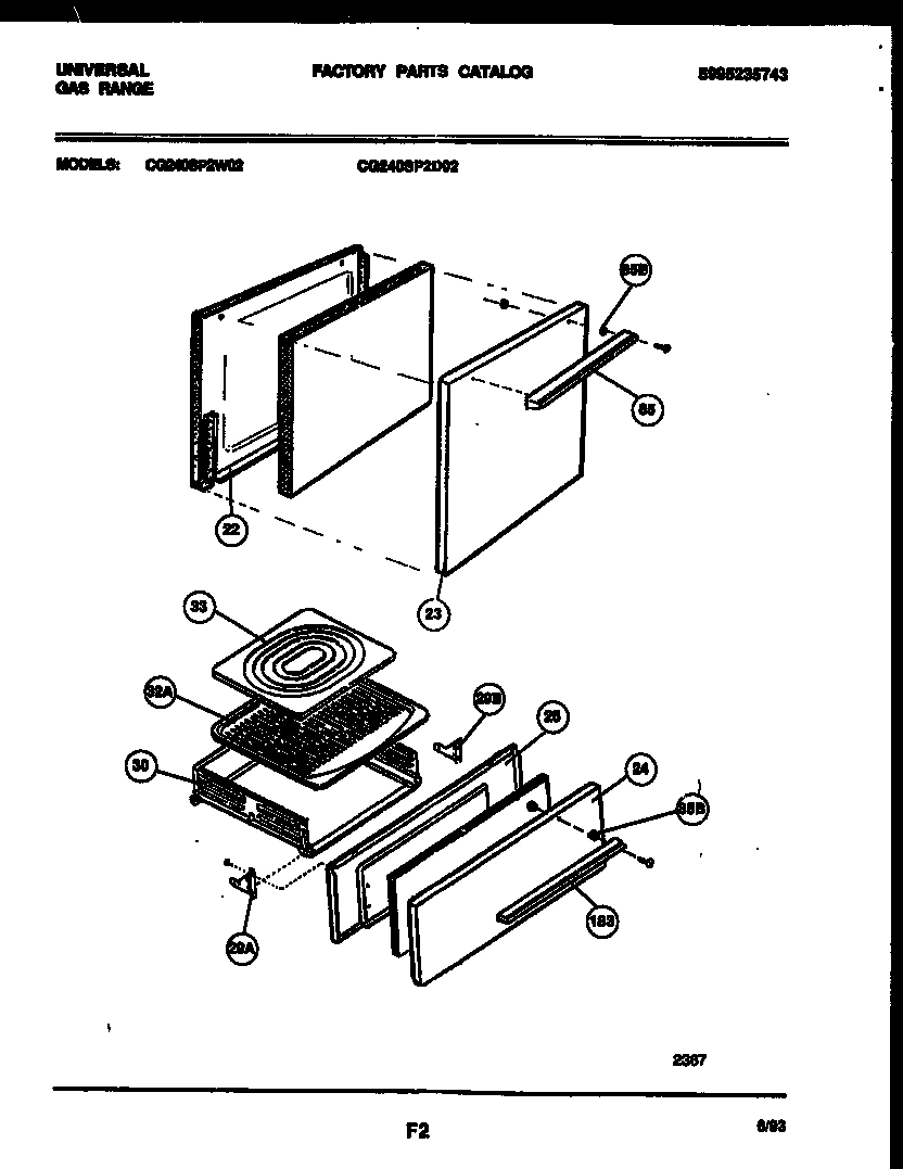 03 - DOOR AND BROILER DRAWER PARTS