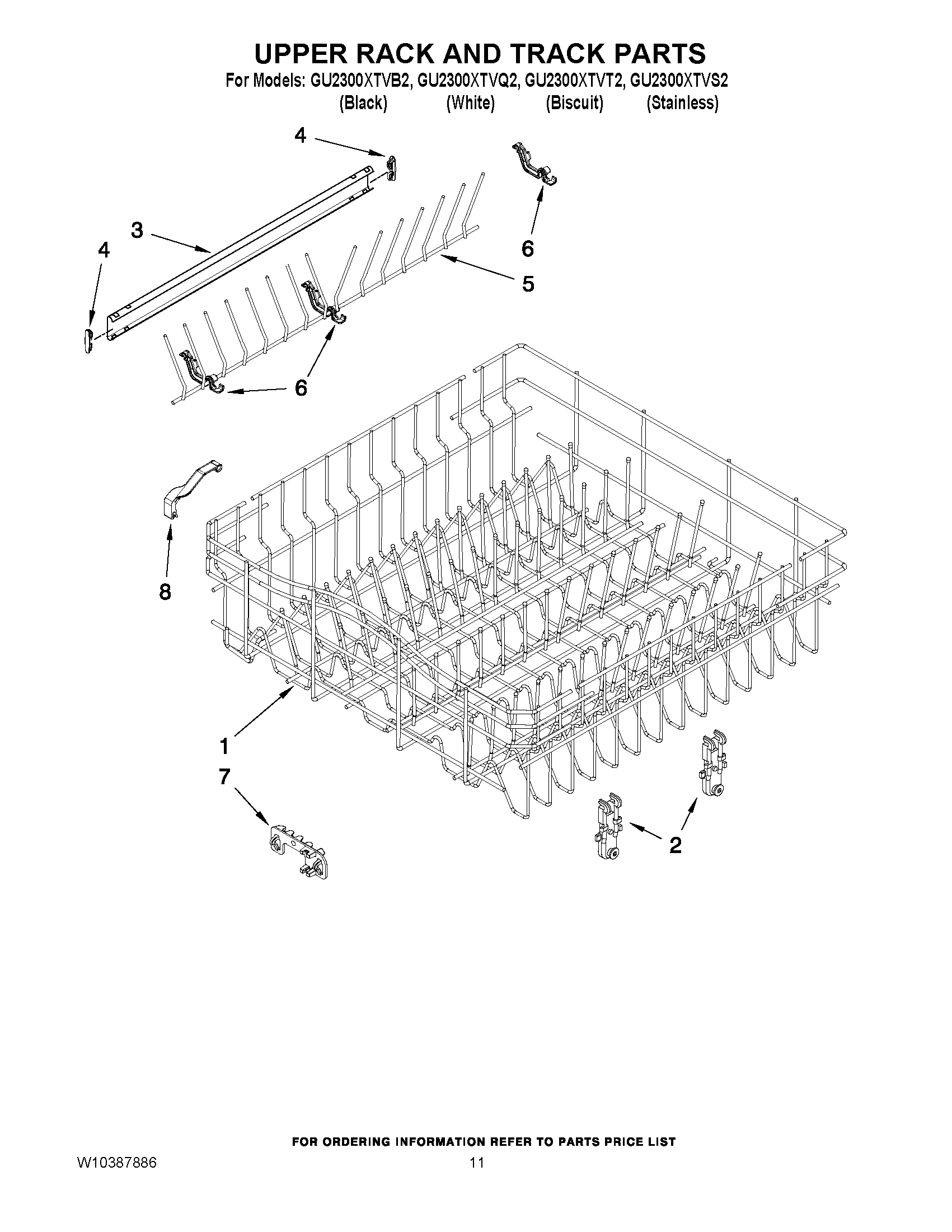09 - UPPER RACK AND TRACK PARTS