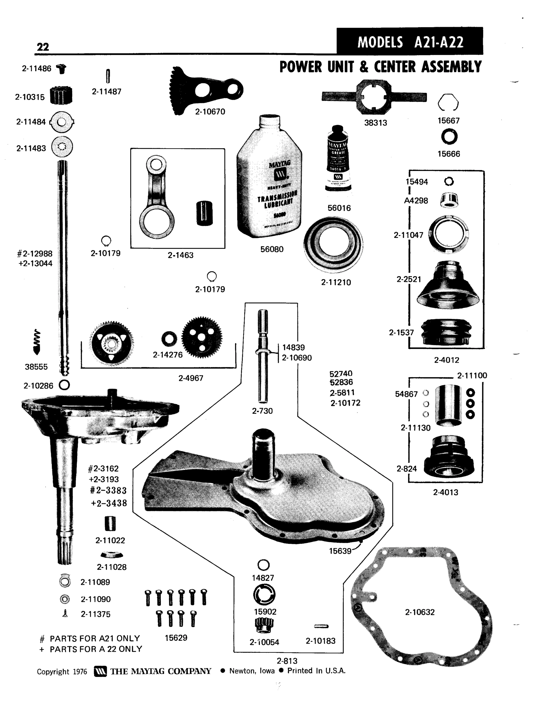 08 - POWER UNIT & CENTER ASSEMBLY
