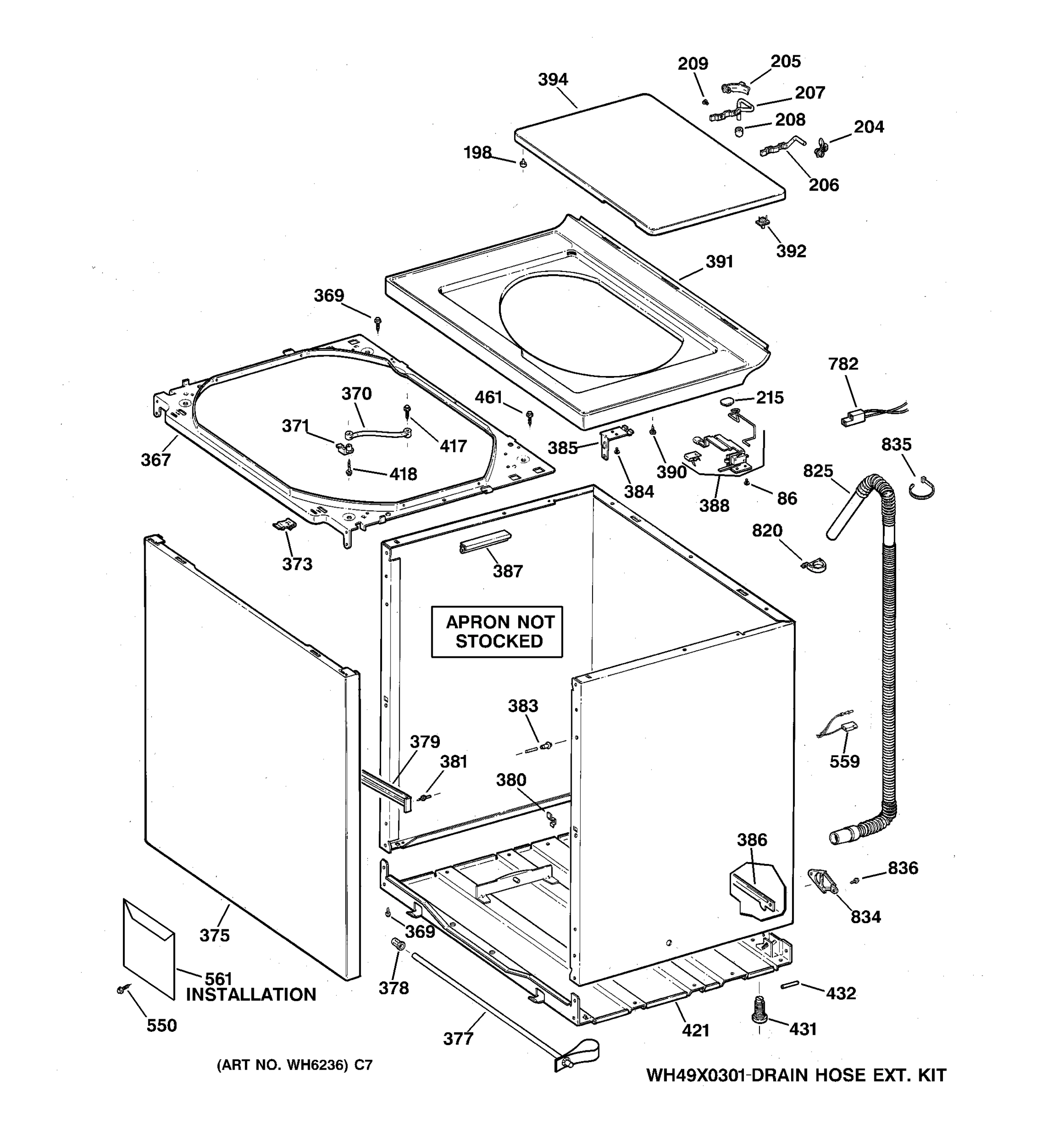 CABINET, COVER & FRONT PANEL