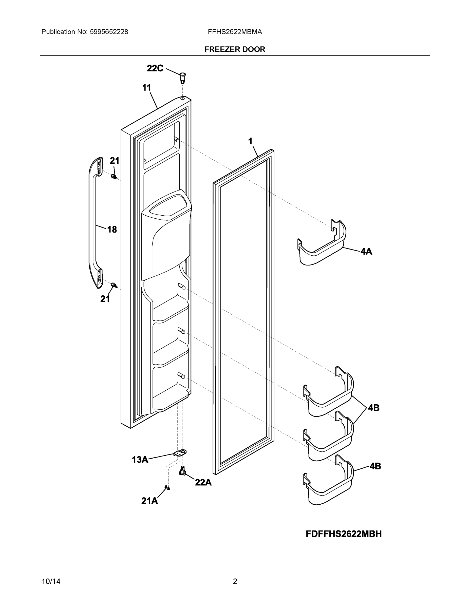 02 - FREEZER DOOR