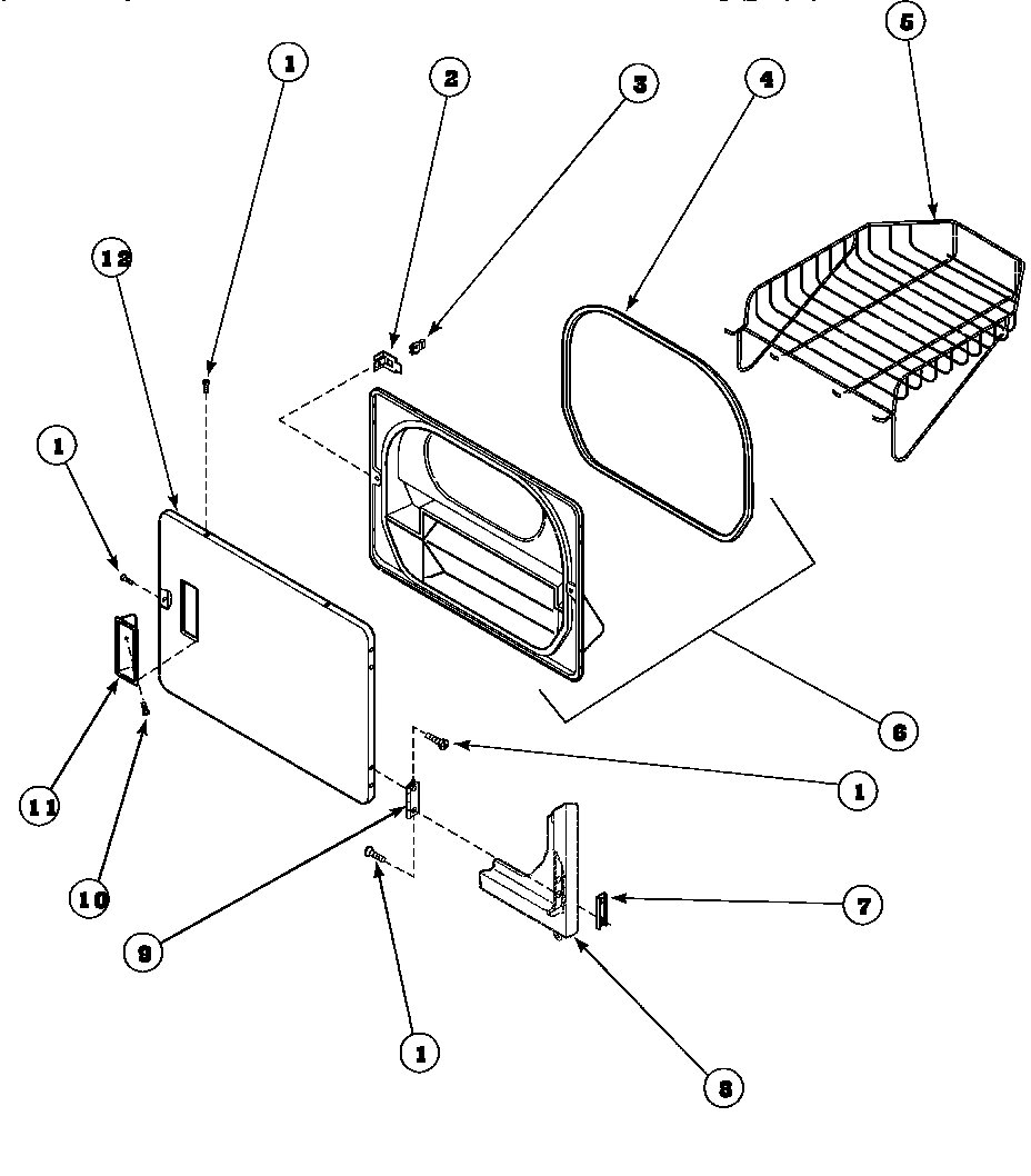 13 - LOADING DOOR WITH DRYING RACK