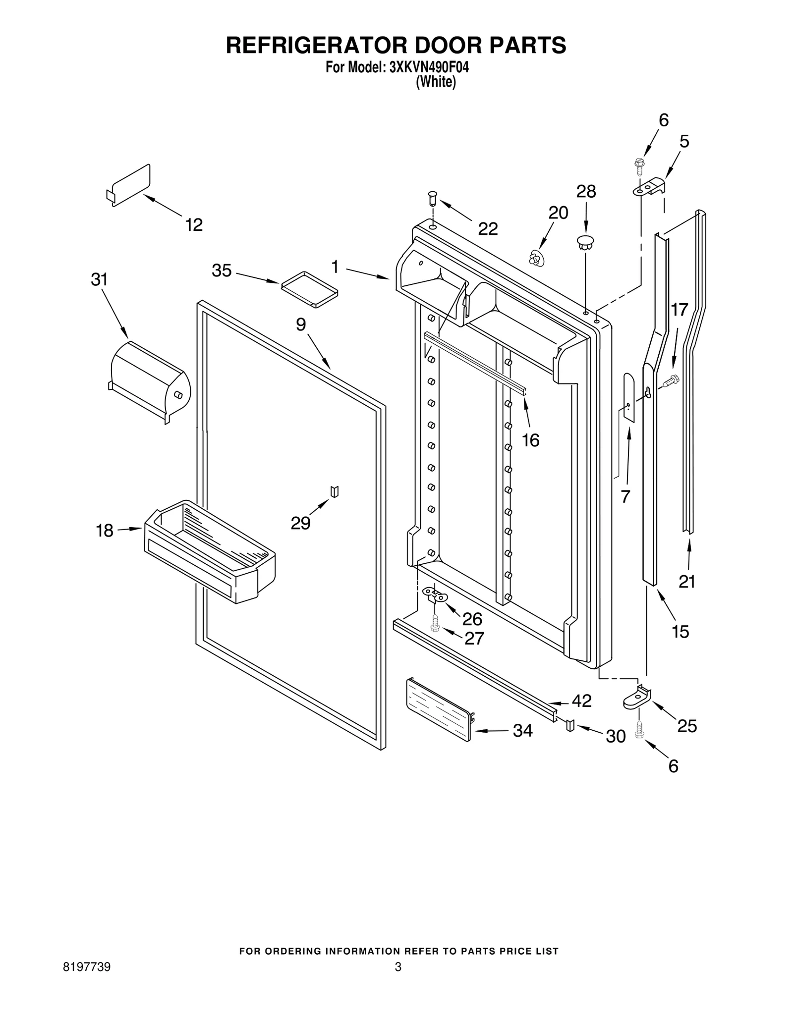 REFRIGERATOR DOOR PARTS