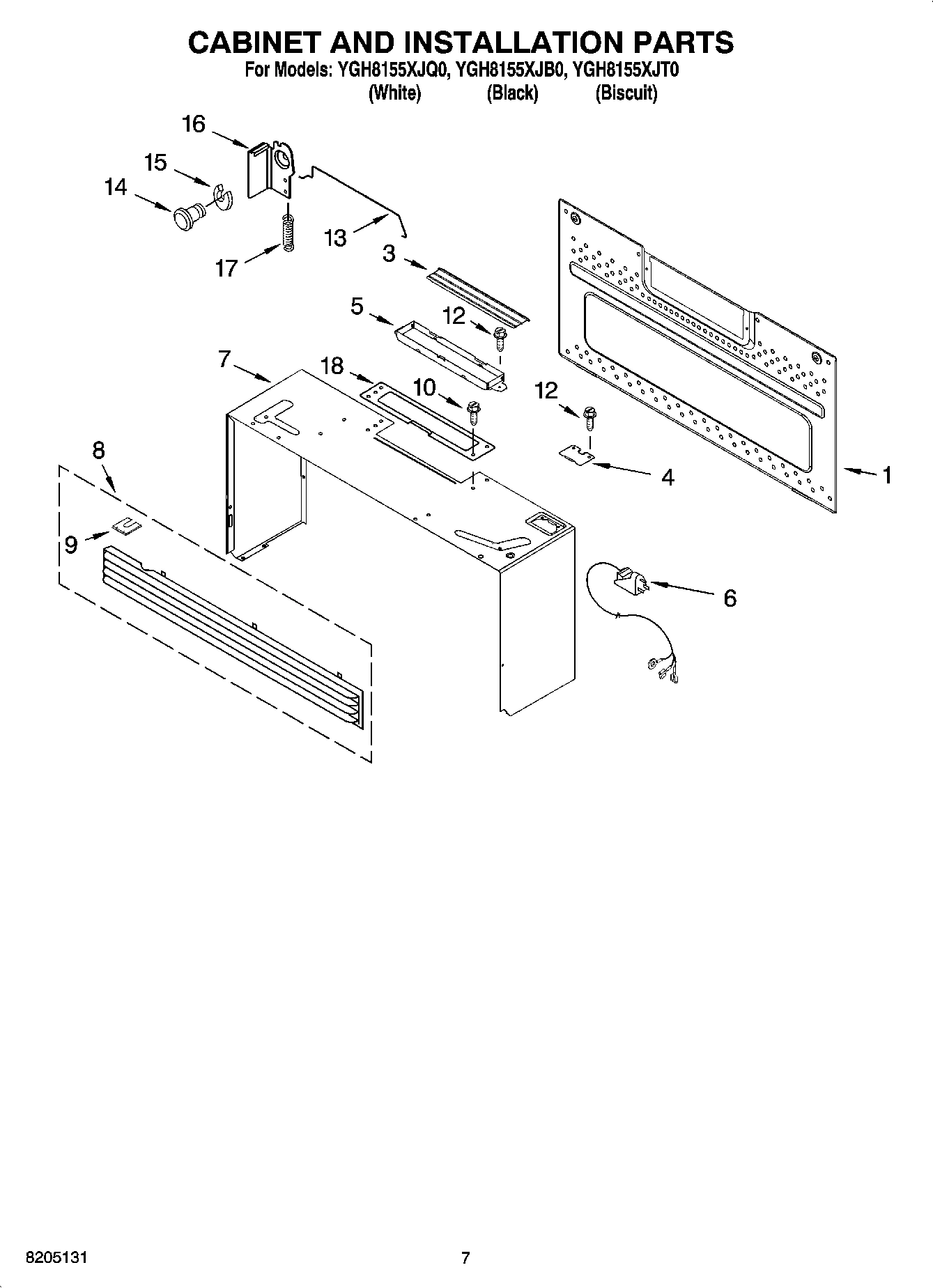 06 - CABINET AND INSTALLATION PARTS