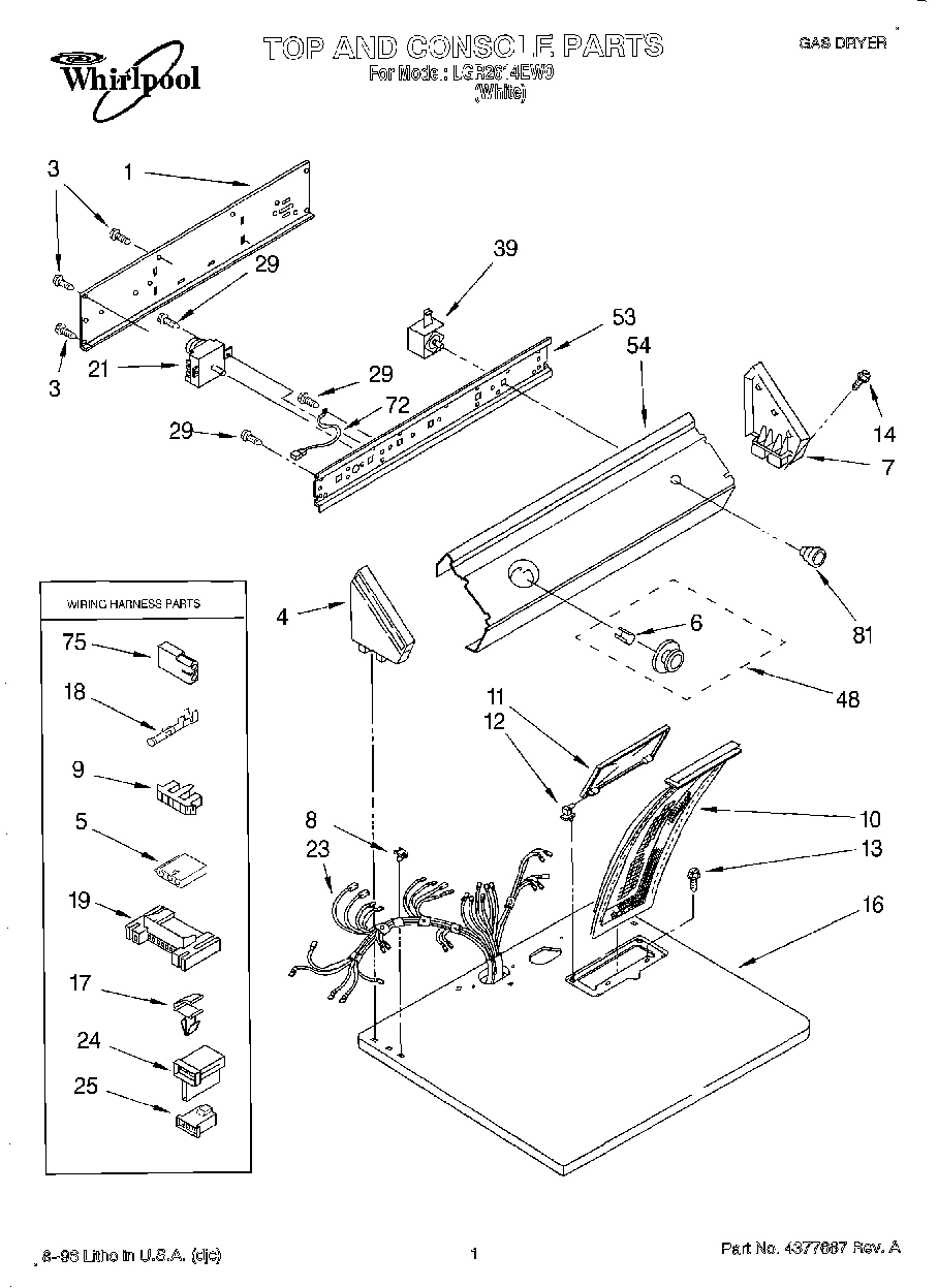 01 - TOP AND CONSOLE, LIT/OPTIONAL