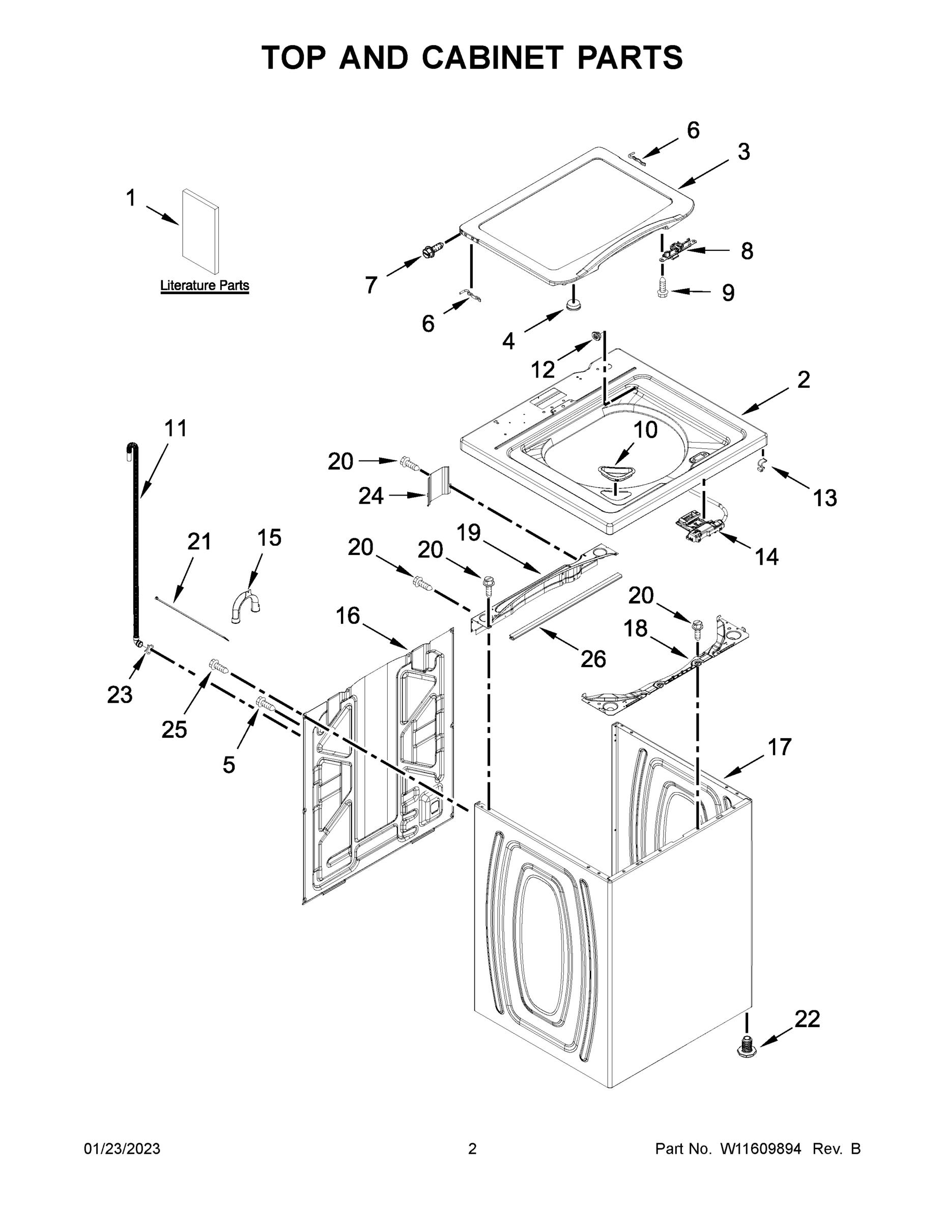 02 - TOP AND CABINET PARTS