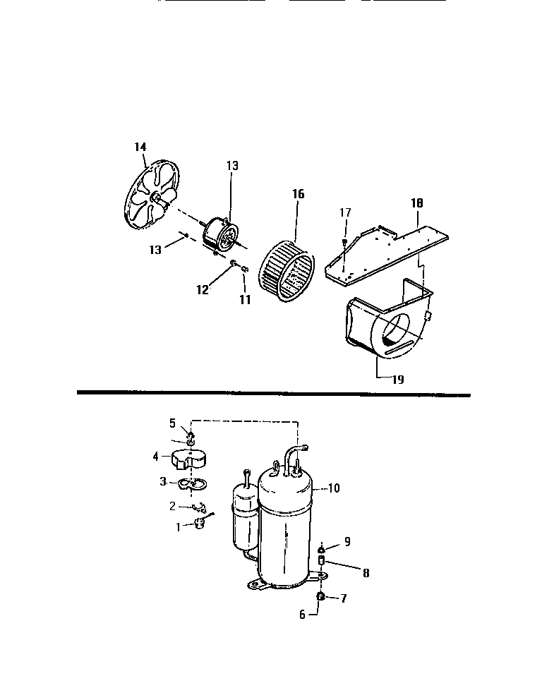 04 - AIR HANDLING PARTS,  COMPRESSOR