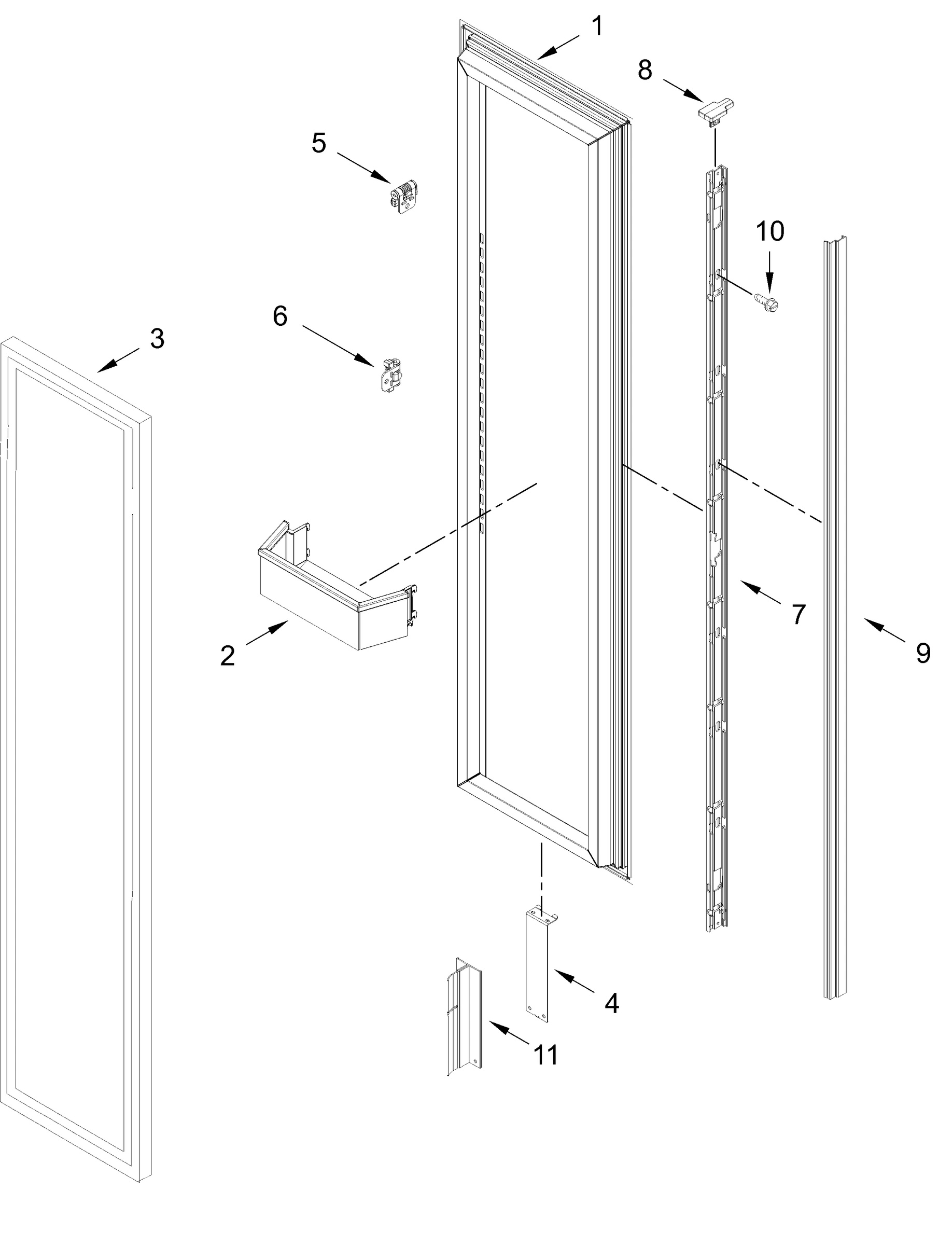REFRIGERATOR DOOR PARTS