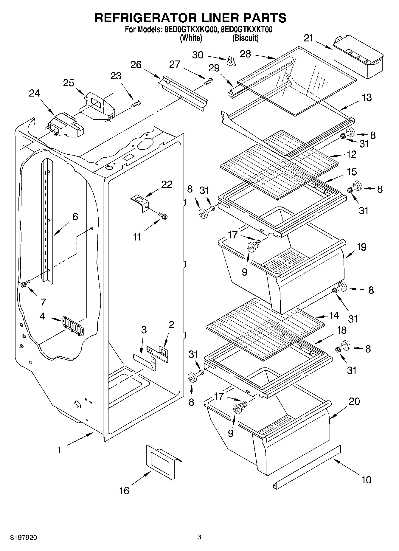 02 - REFRIGERATOR LINER