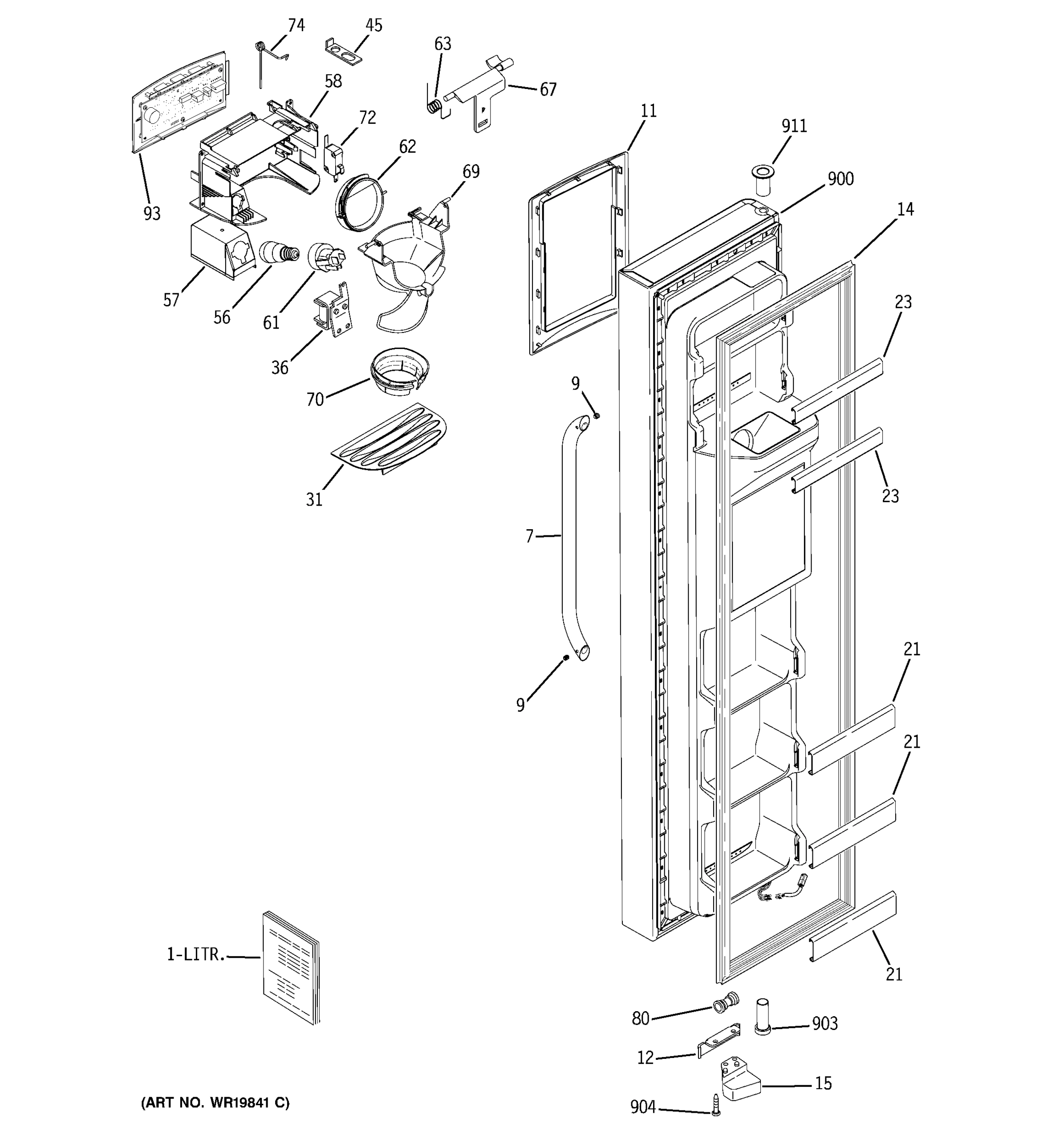 FREEZER DOOR