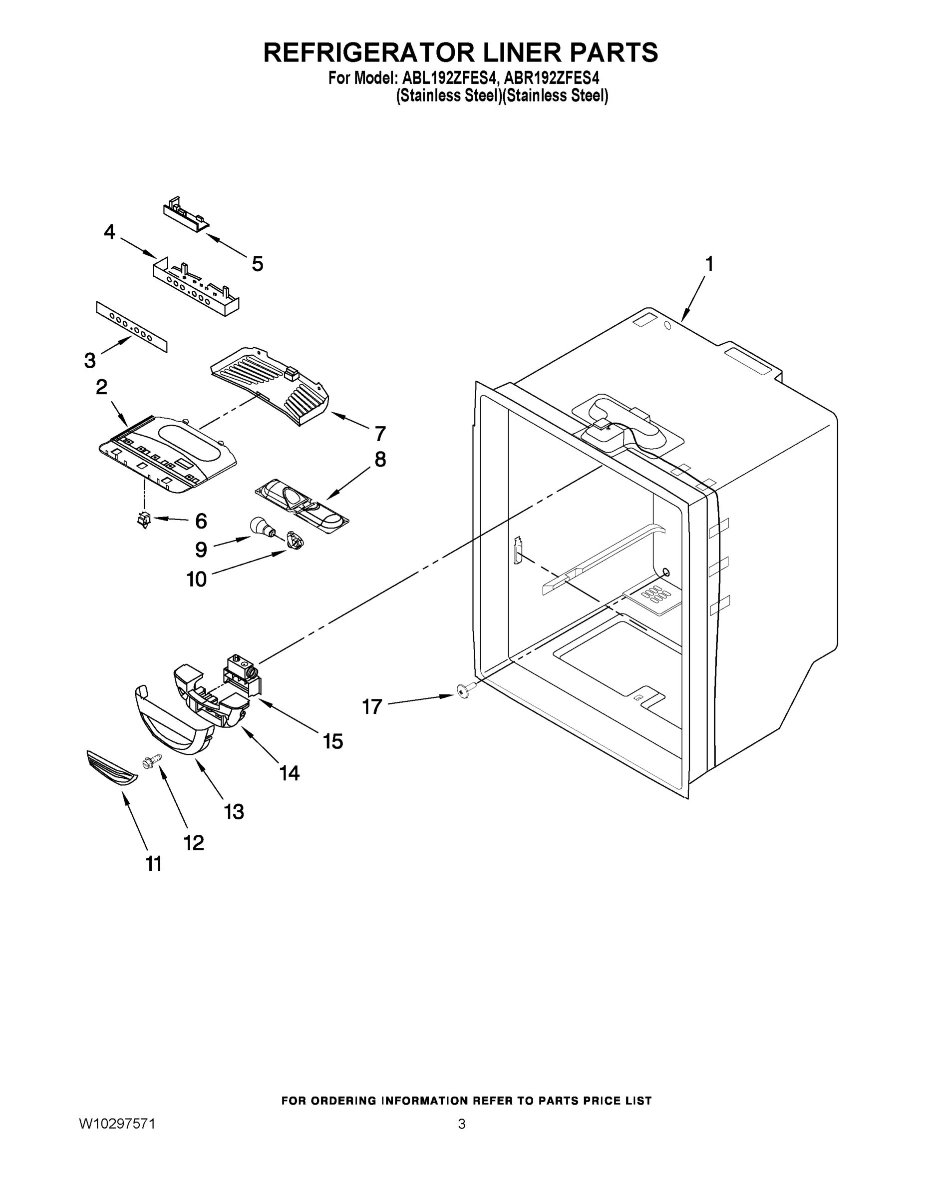 02 - REFRIGERATOR LINER PARTS