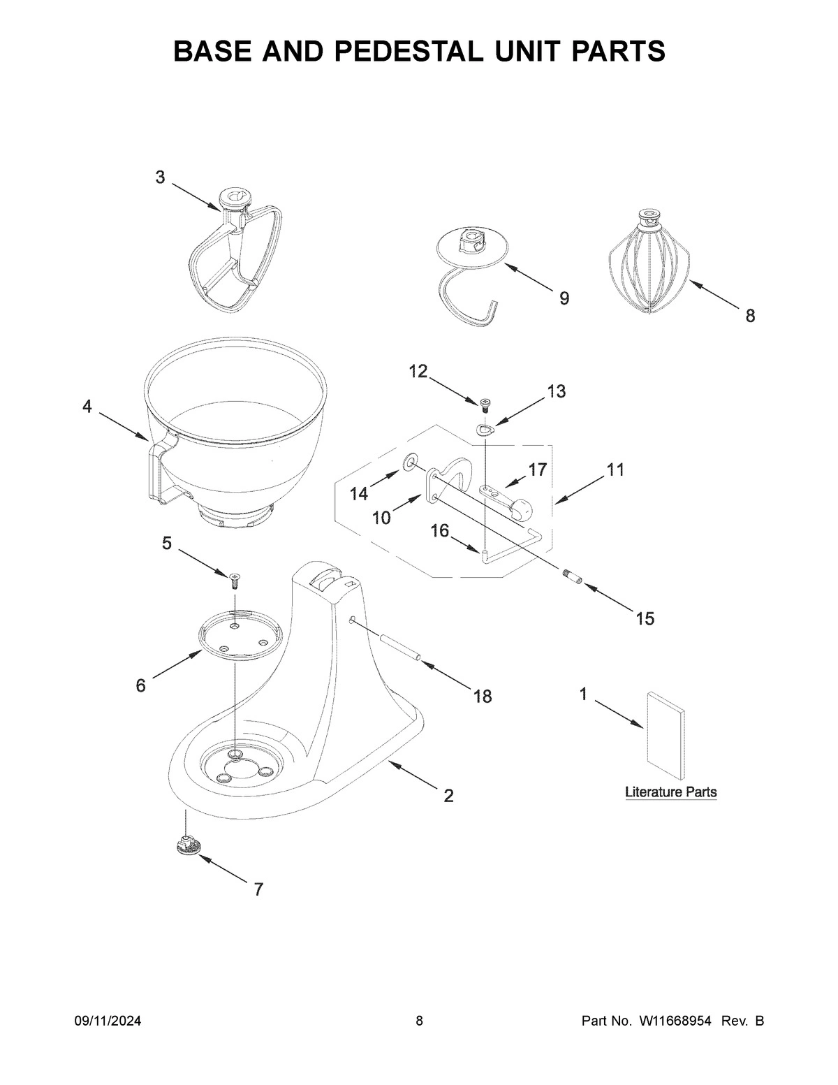 05 - BASE AND PEDESTAL UNIT PARTS