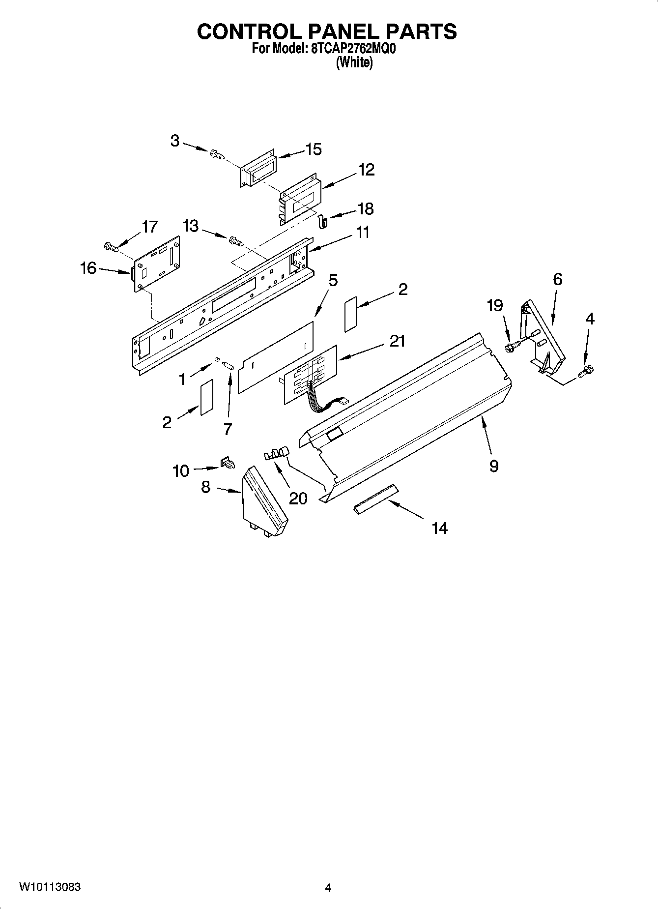 02 - CONTROL PANEL PARTS