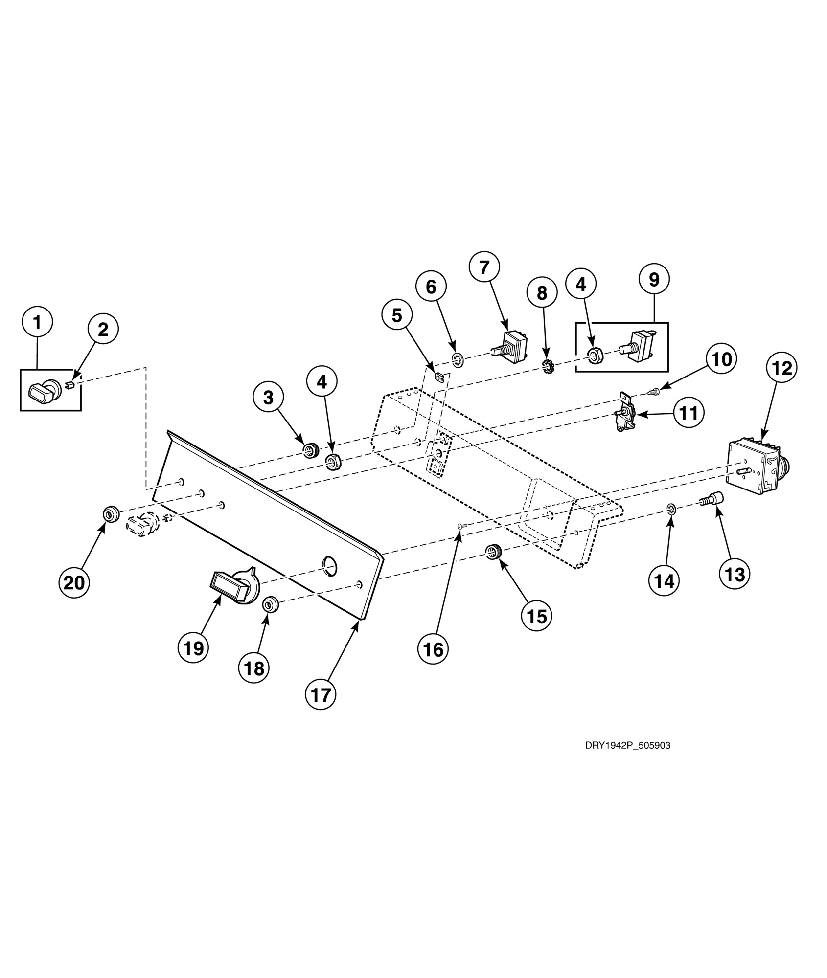Control Panel and Controls (Drawing 1 of 3)
