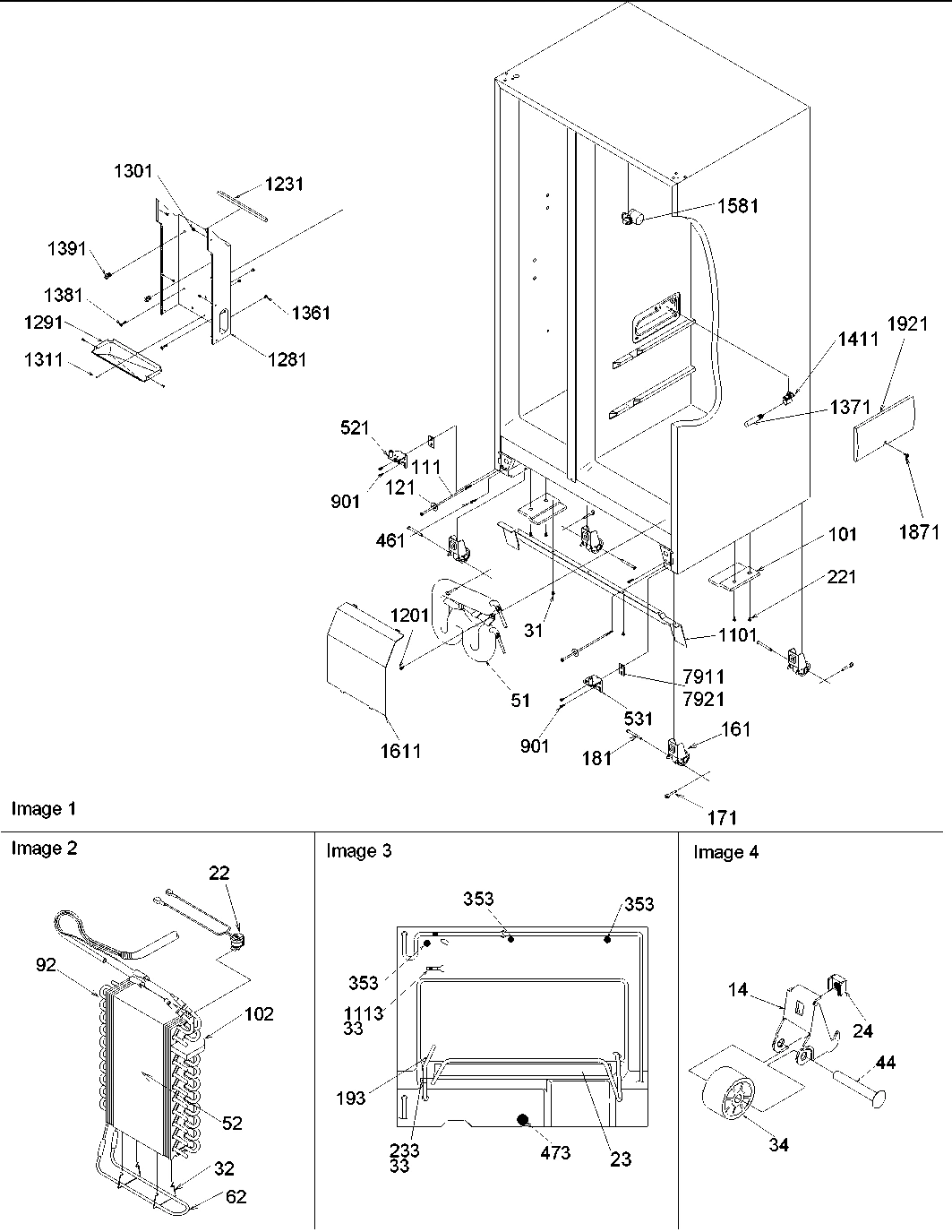 04 - Drain, Rollers & Evap Assy