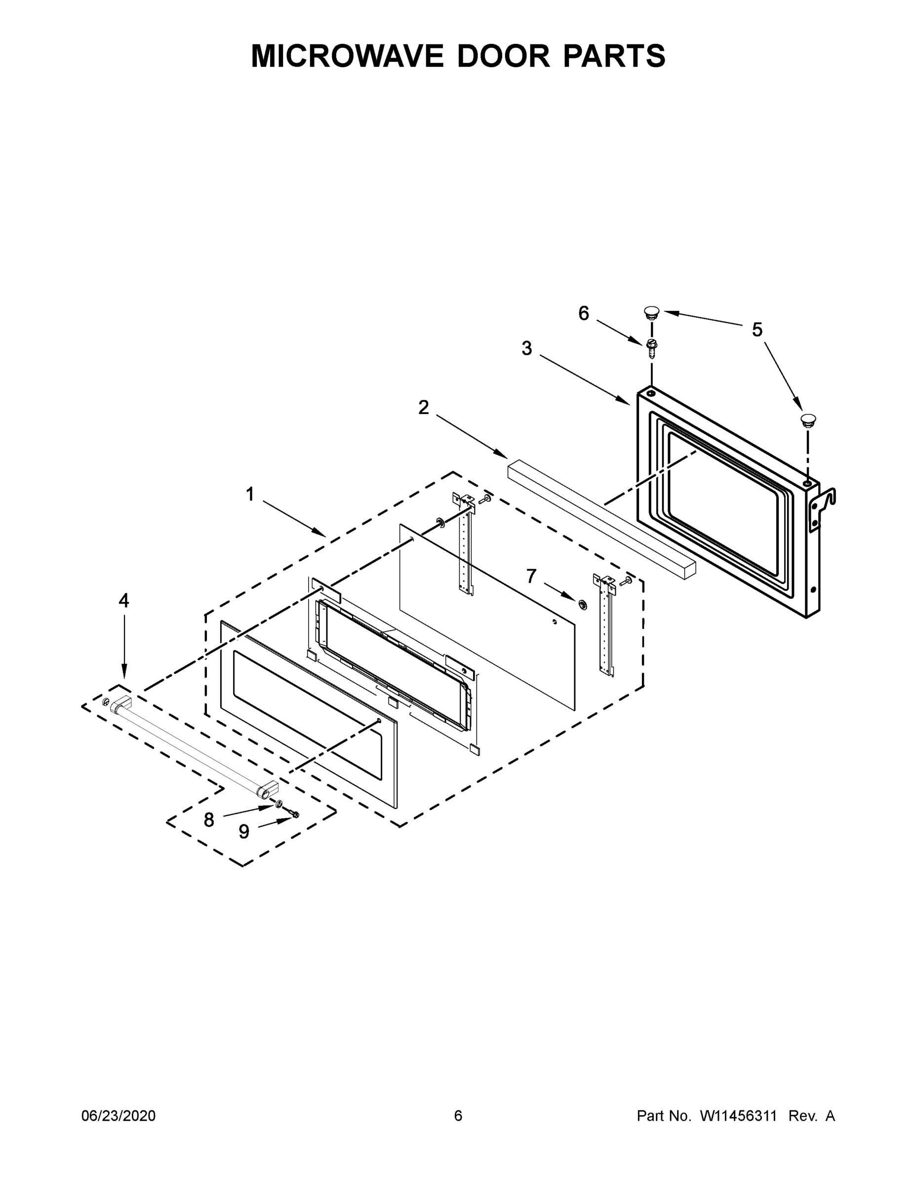 04 - MICROWAVE DOOR PARTS