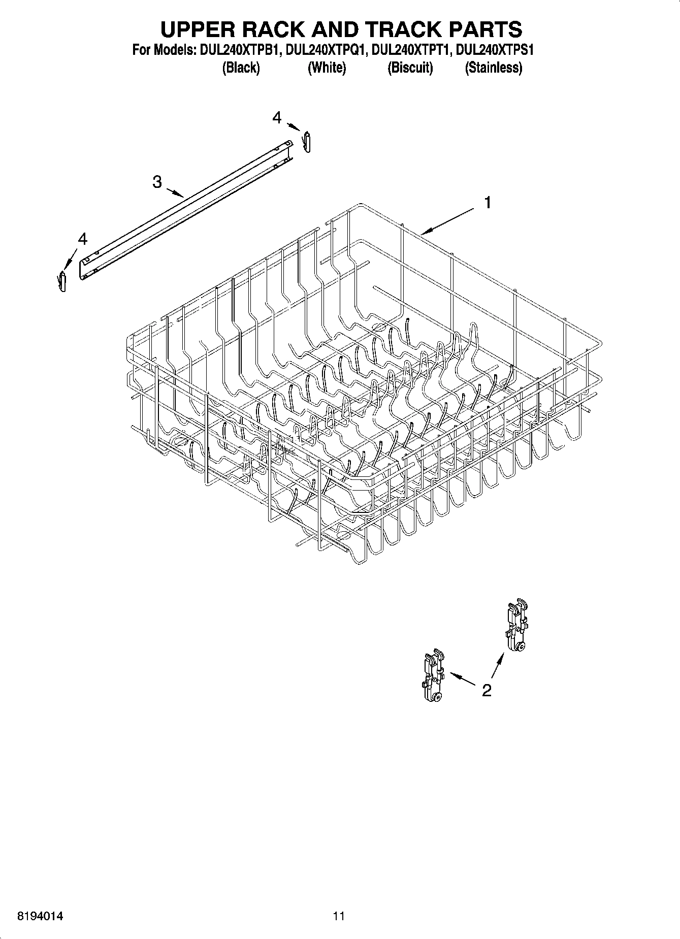 09 - UPPER RACK AND TRACK PARTS