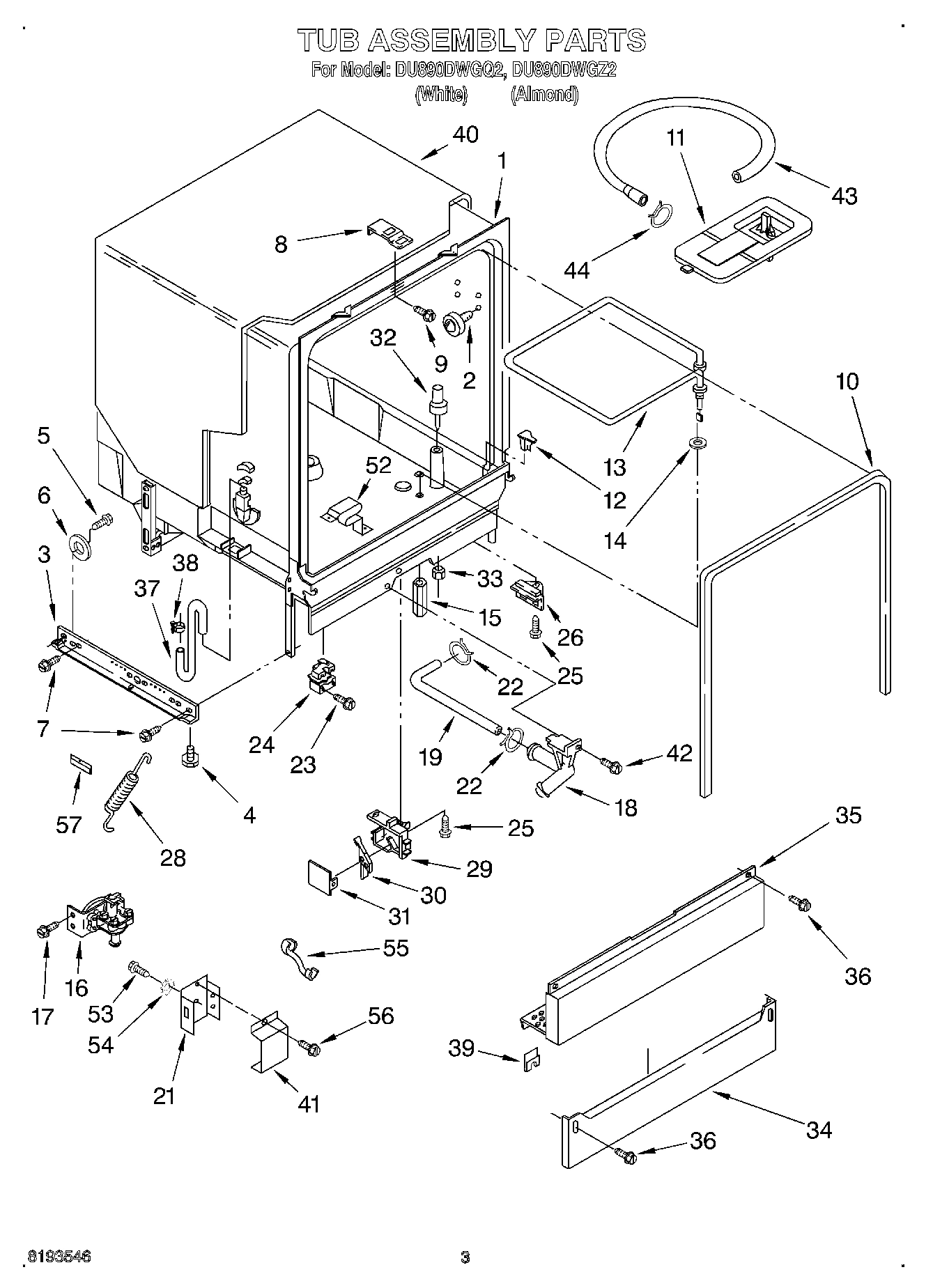 03 - TUB ASSEMBLY