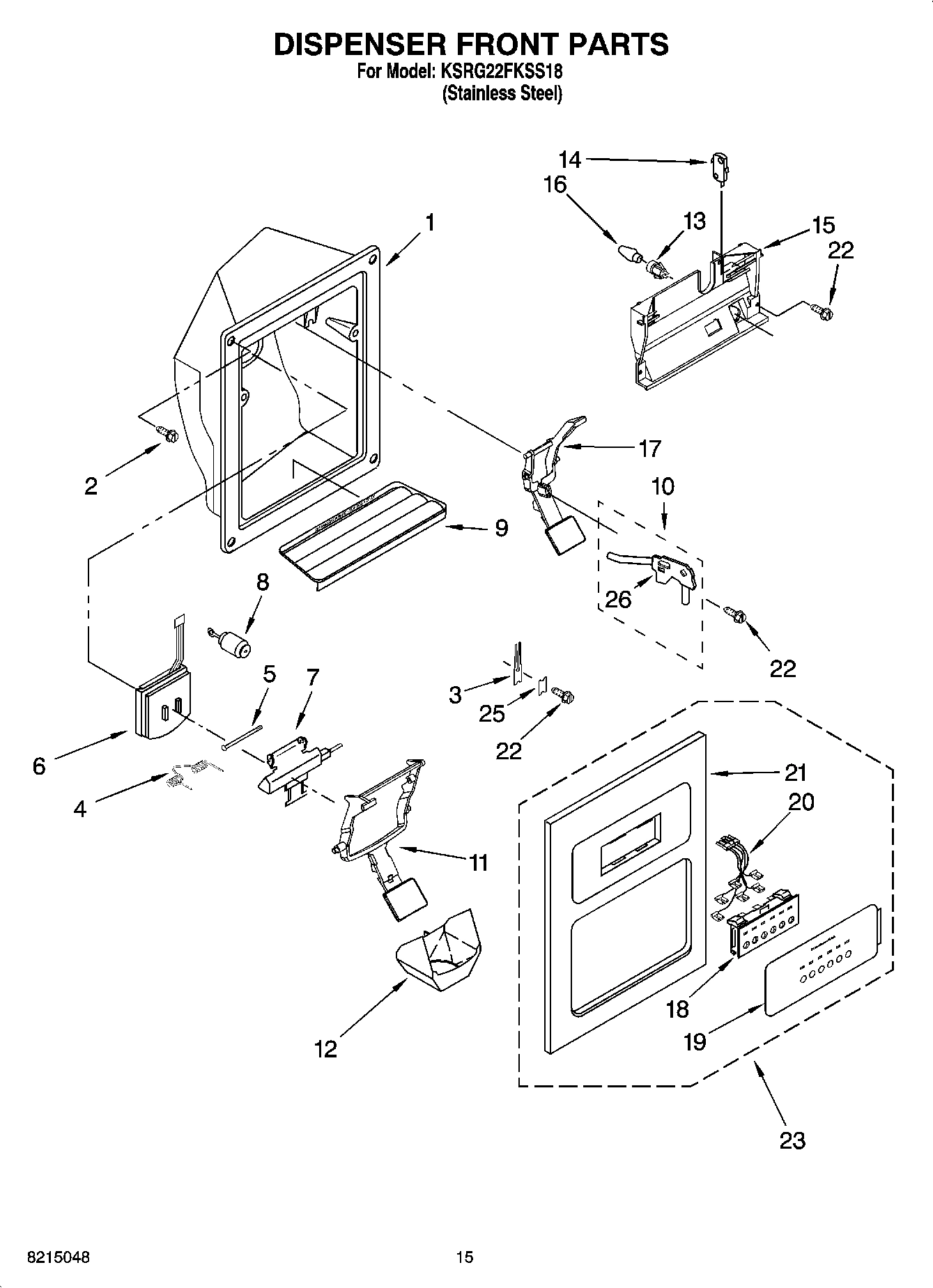 09 - DISPENSER FRONT PARTS