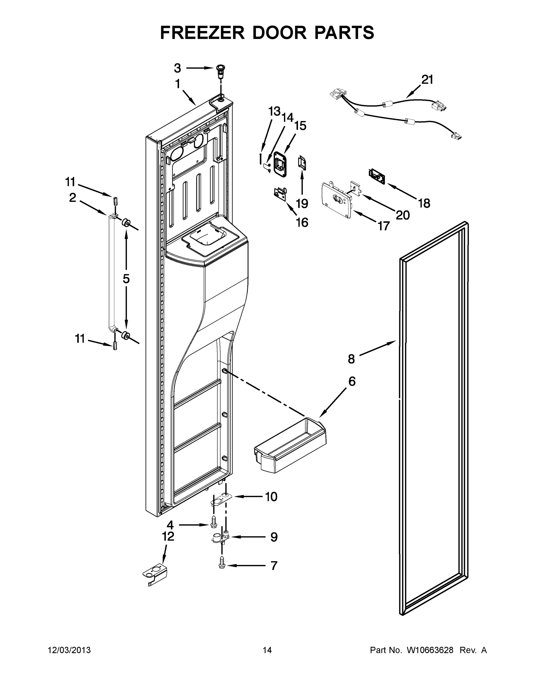08 - FREEZER DOOR PARTS