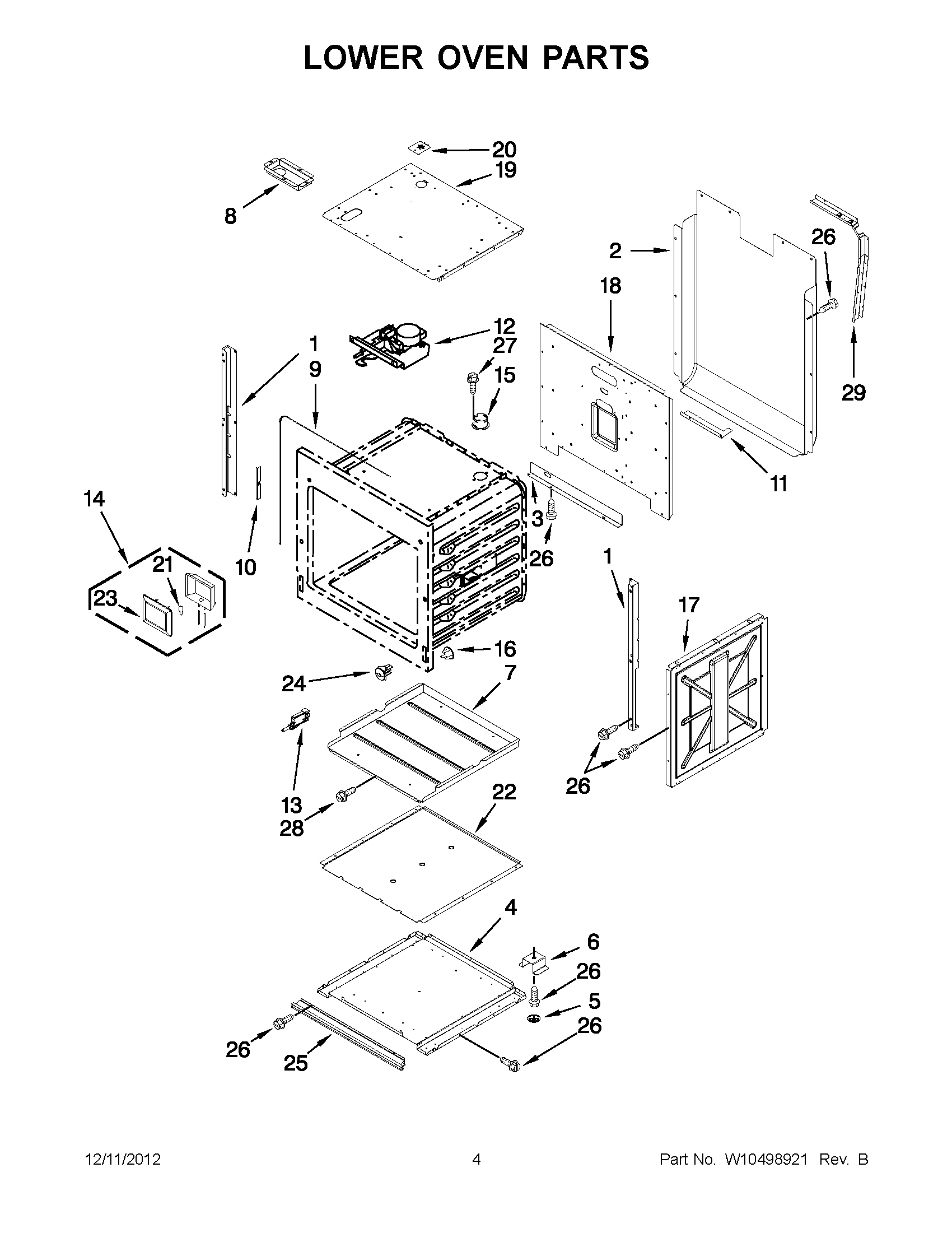 02 - LOWER OVEN PARTS