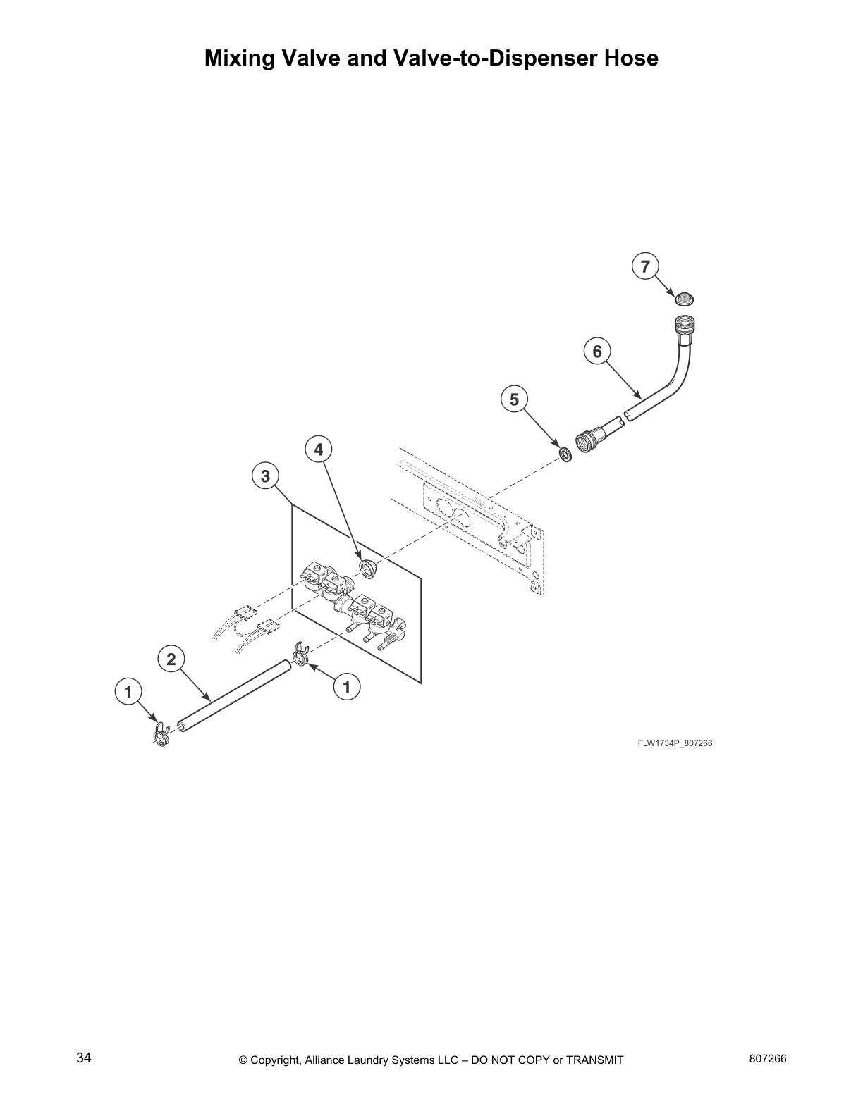Mixing Valve and Valve-to-Dispenser Hose