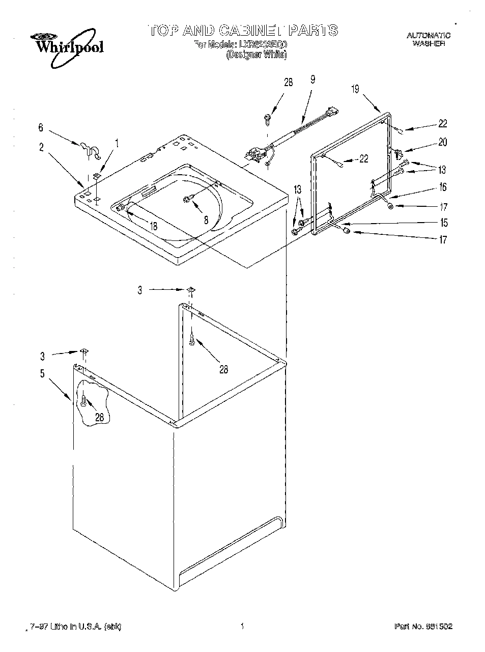 01 - TOP AND CABINET