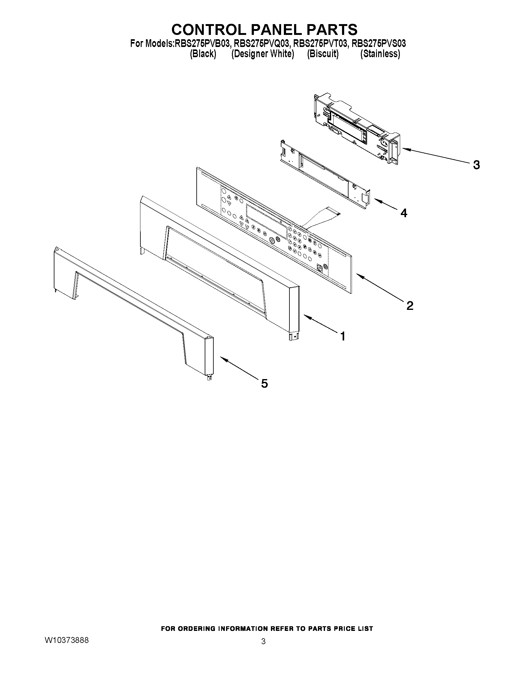 02 - CONTROL PANEL PARTS