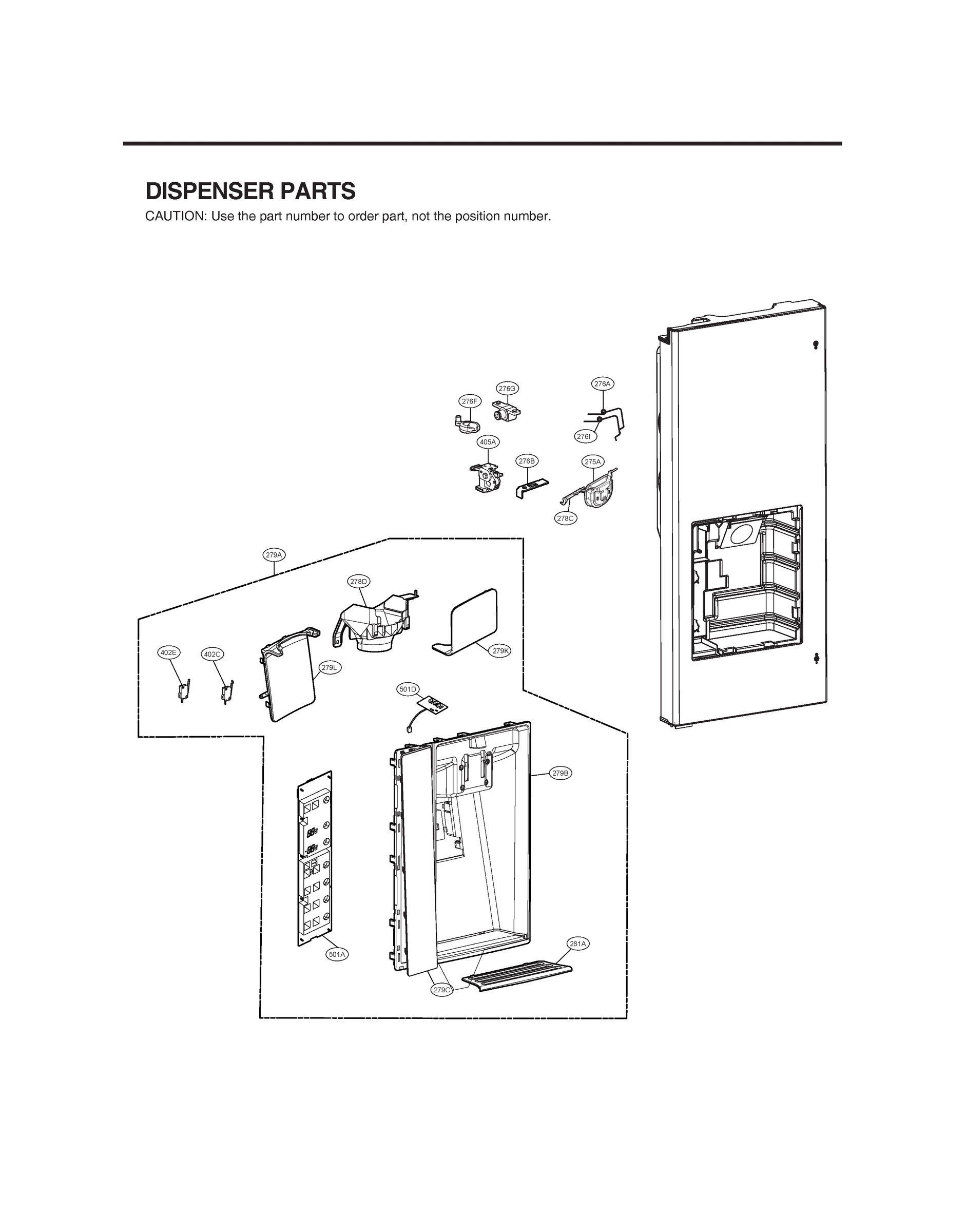 DISPENSER PARTS
