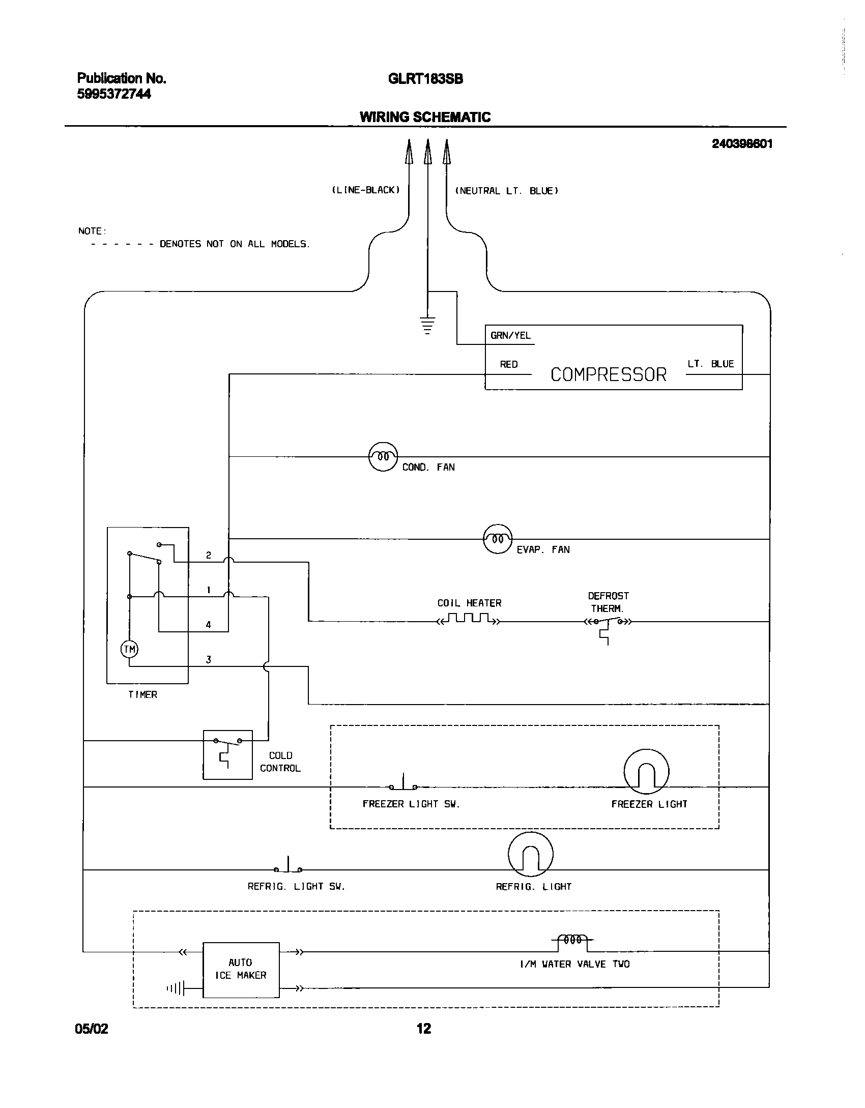 12 - WIRING SCHEMATIC